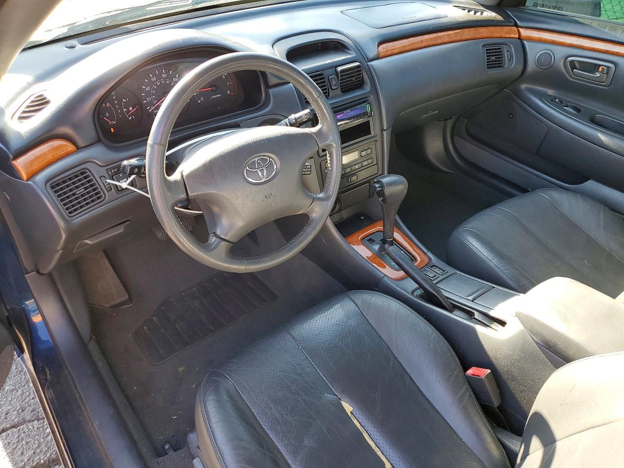 2002 Toyota Camry Solara Sle V6 Blue vin: 2T1CF28P02C554558