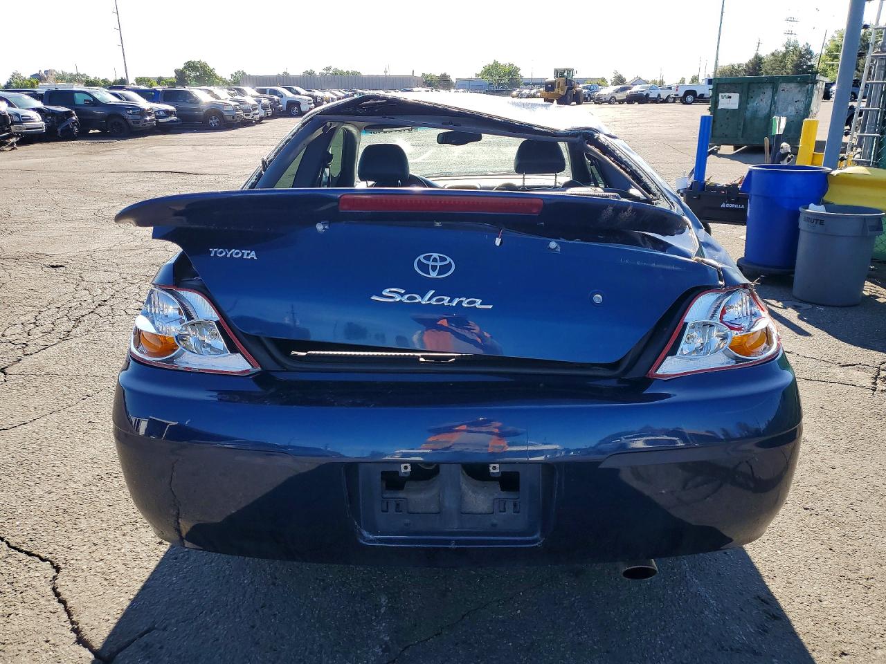 2002 Toyota Camry Solara Sle V6 Blue vin: 2T1CF28P02C554558