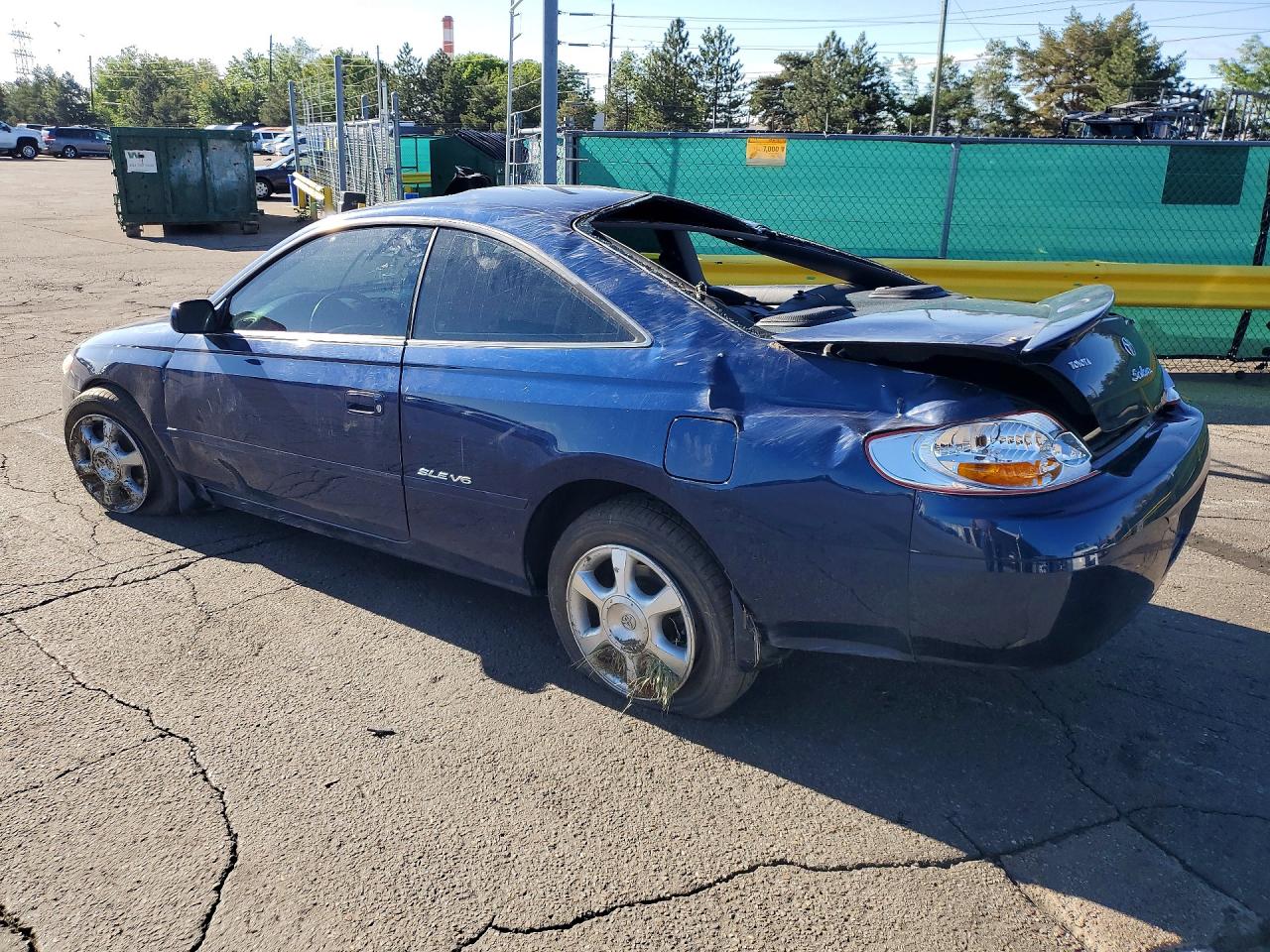 2002 Toyota Camry Solara Sle V6 Blue vin: 2T1CF28P02C554558