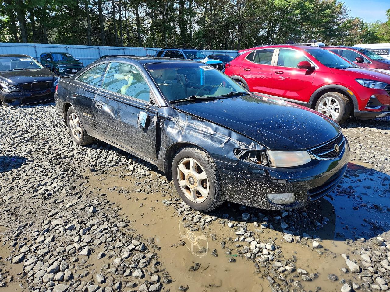 1999 Toyota Camry Solara Sle V6 Black vin: 2T1CF28P1XC242210