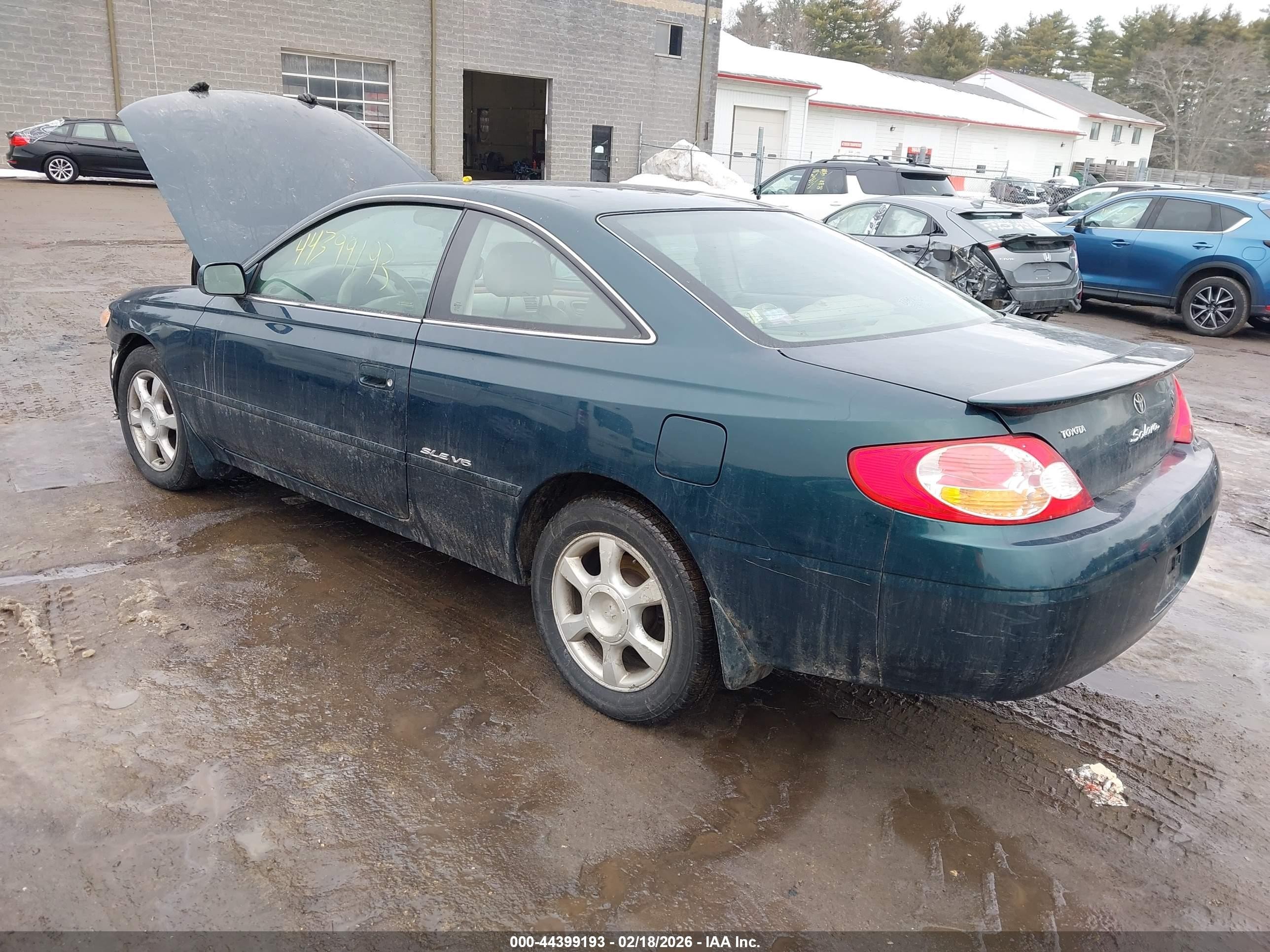 2002 Toyota Camry Solara Sle V6 Green vin: 2T1CF28P22C581115