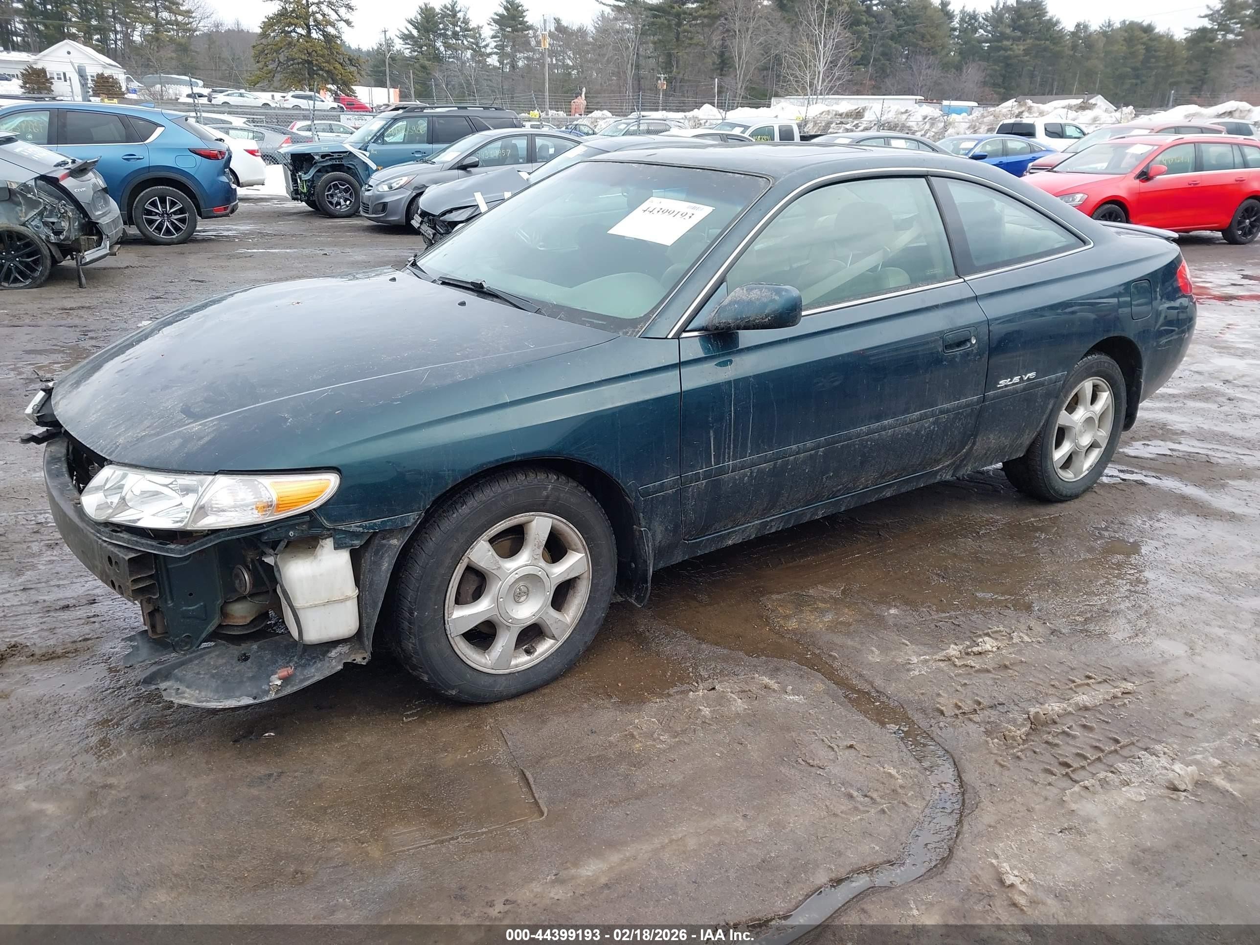 2002 Toyota Camry Solara Sle V6 Green vin: 2T1CF28P22C581115