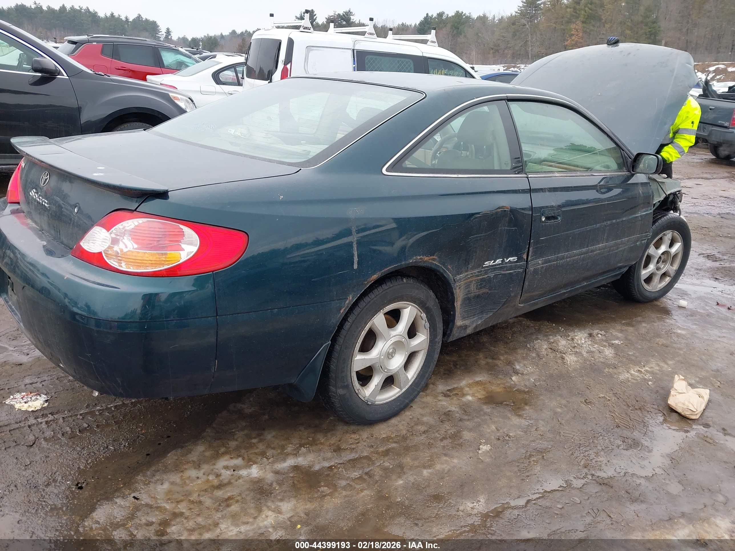 2002 Toyota Camry Solara Sle V6 Green vin: 2T1CF28P22C581115