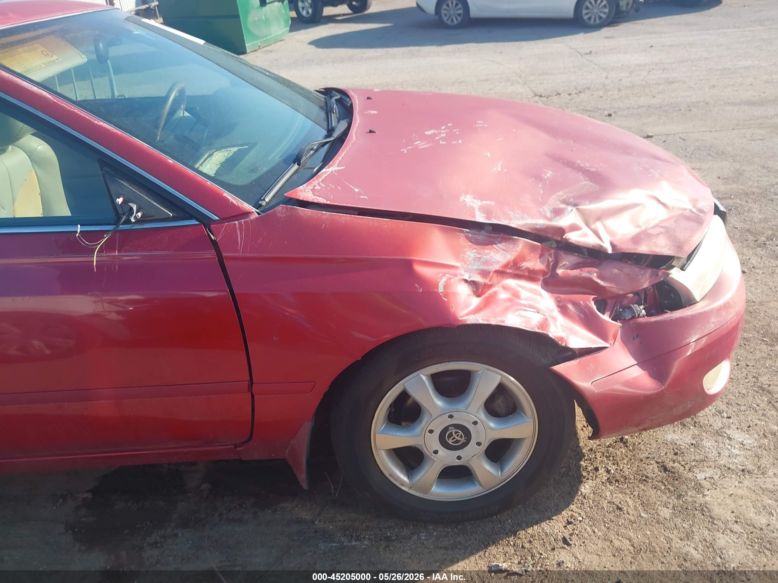 1999 Toyota Camry Solara Sle Red vin: 2T1CF28P2XC200838