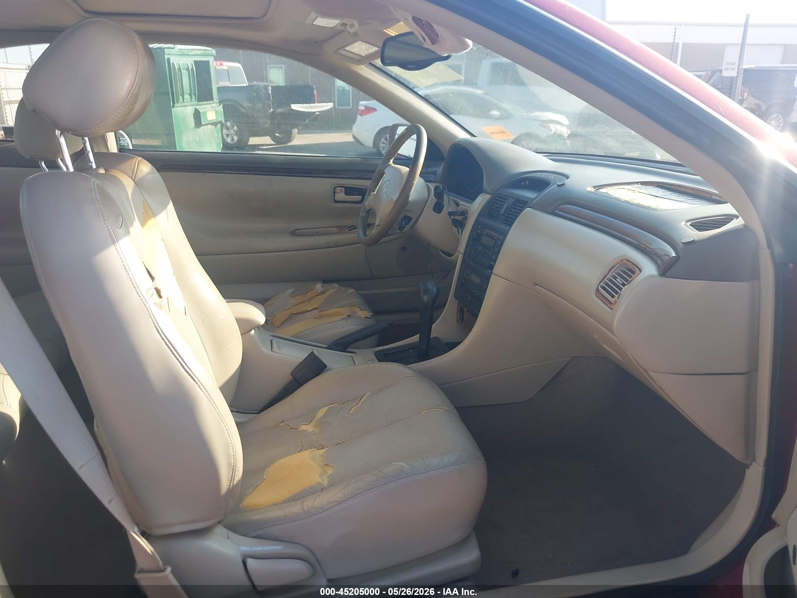 1999 Toyota Camry Solara Sle Red vin: 2T1CF28P2XC200838
