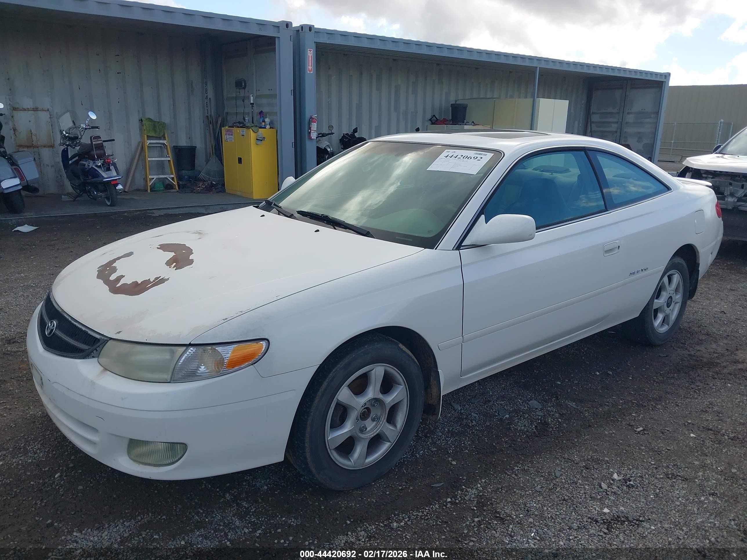 2001 Toyota Camry Solara Sle V6 Белый vin: 2T1CF28P41C489986