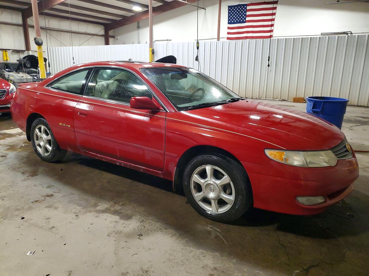 2002 Toyota Camry Solara Sle V6 Red vin: 2T1CF28P42C590267