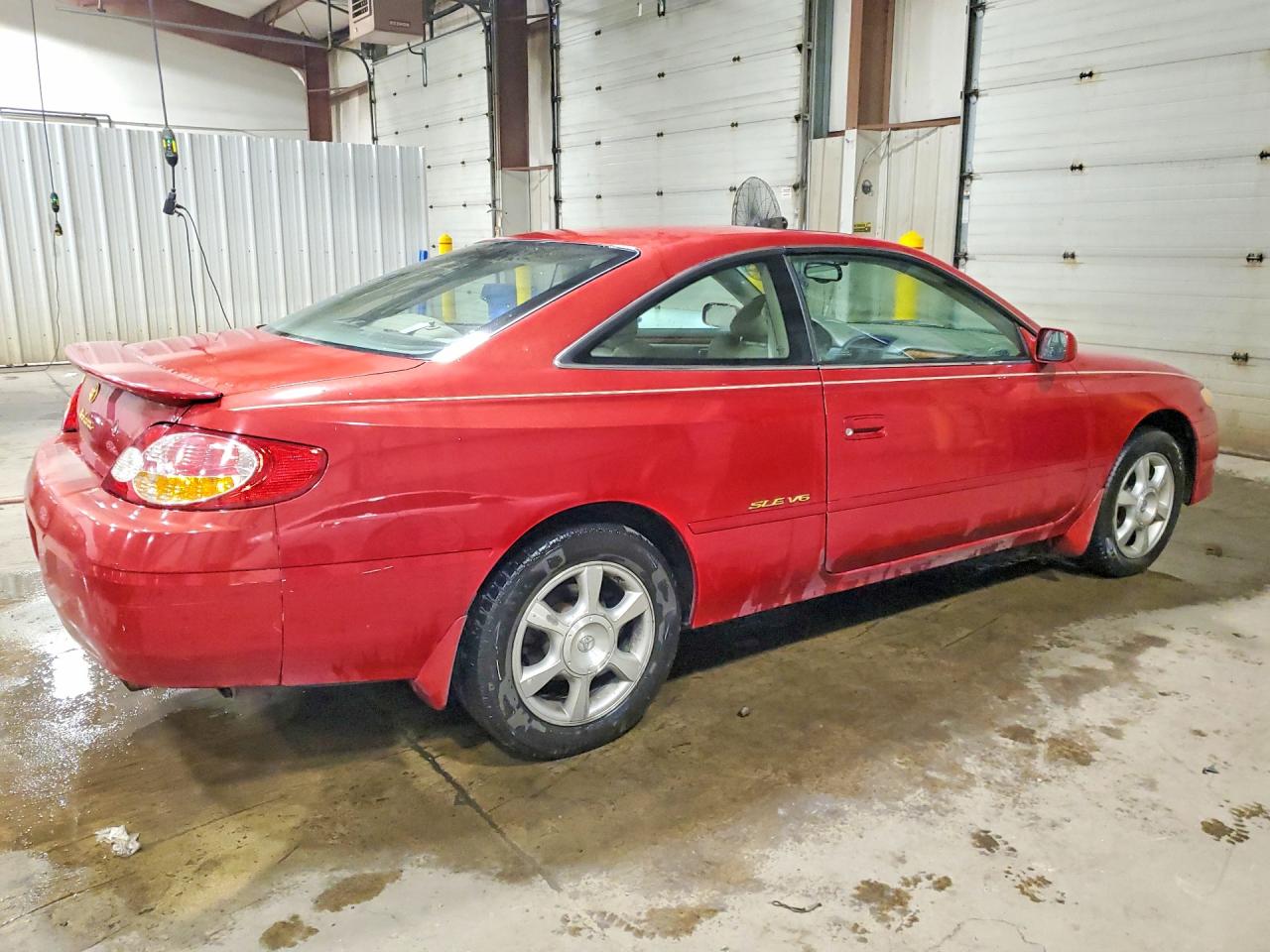 2002 Toyota Camry Solara Sle V6 Red vin: 2T1CF28P42C590267