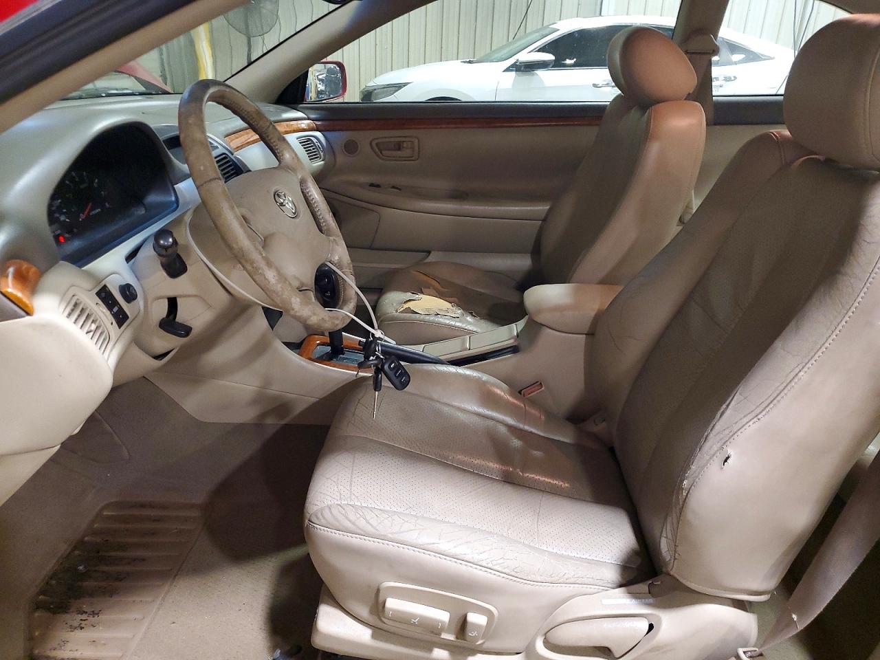 2002 Toyota Camry Solara Sle V6 Red vin: 2T1CF28P42C590267