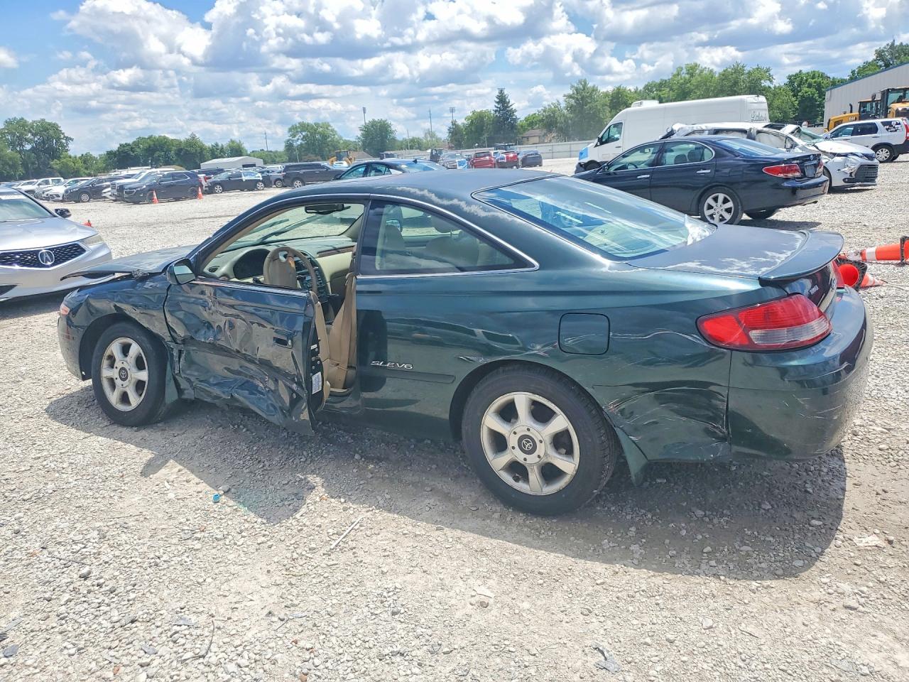 1999 Toyota Camry Solara Sle V6 Green vin: 2T1CF28P4XC195819