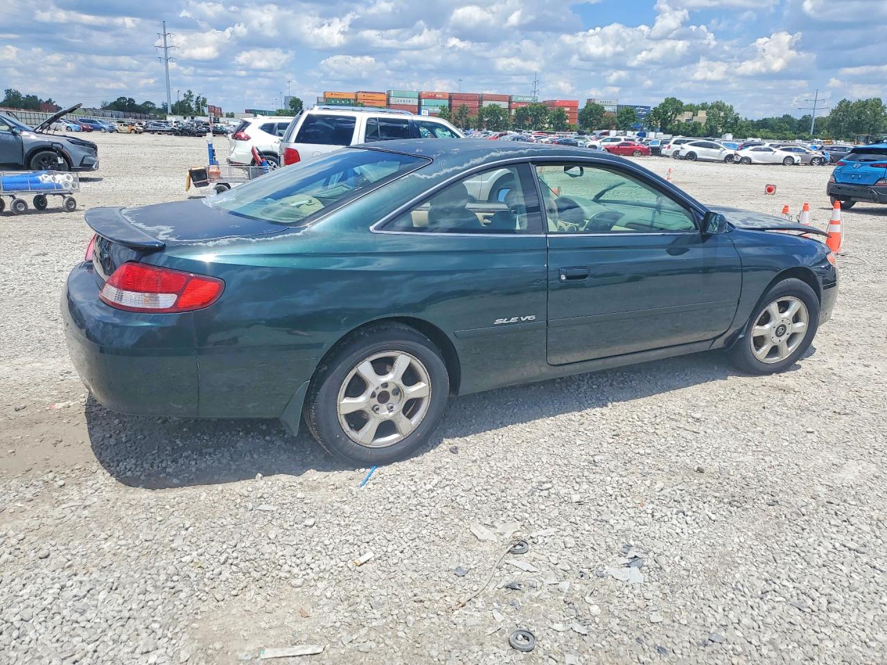 1999 Toyota Camry Solara Sle V6 Green vin: 2T1CF28P4XC195819