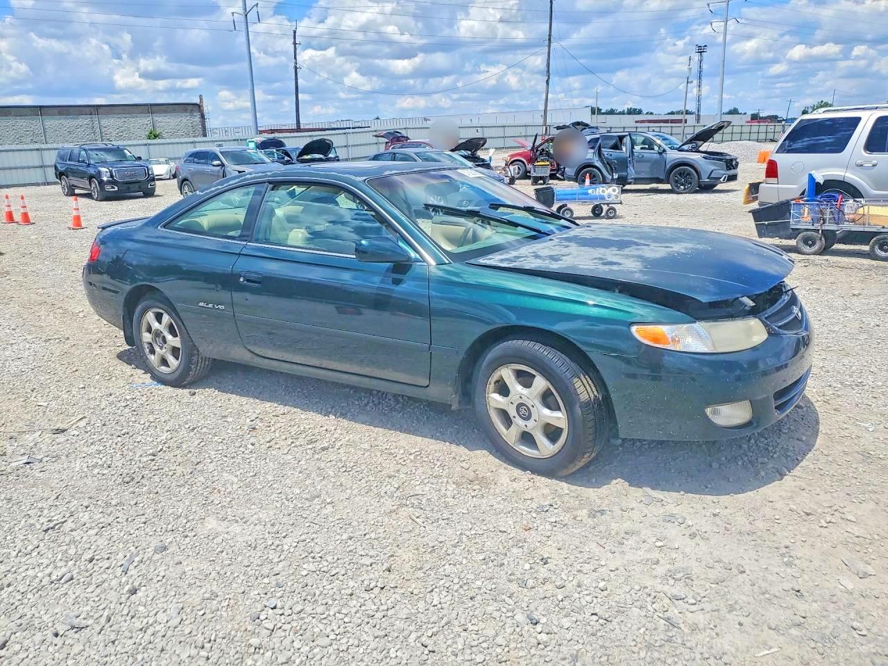 1999 Toyota Camry Solara Sle V6 Green vin: 2T1CF28P4XC195819