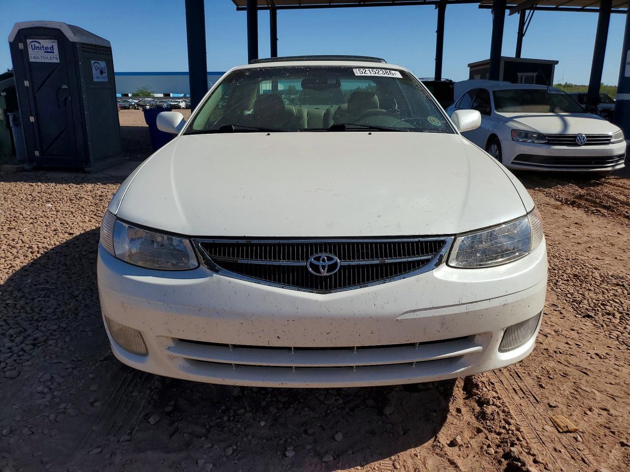 2001 Toyota Camry Solara Sle V6 White vin: 2T1CF28P61C458108