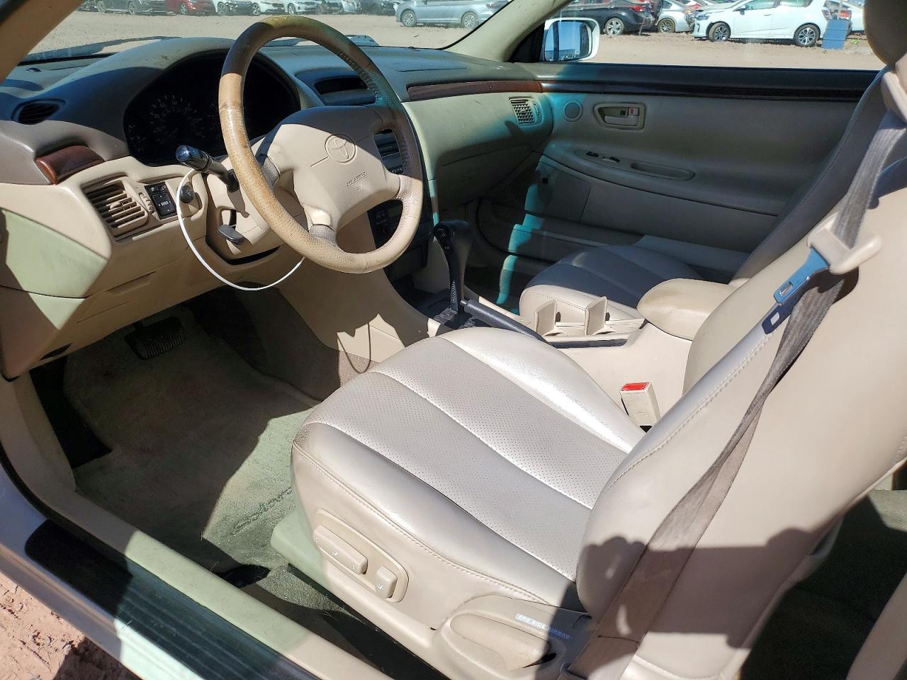 2001 Toyota Camry Solara Sle V6 White vin: 2T1CF28P61C458108