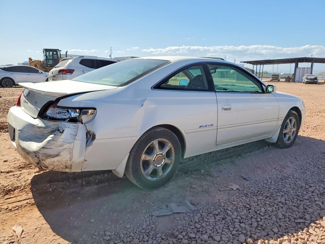2001 Toyota Camry Solara Sle V6 White vin: 2T1CF28P61C458108