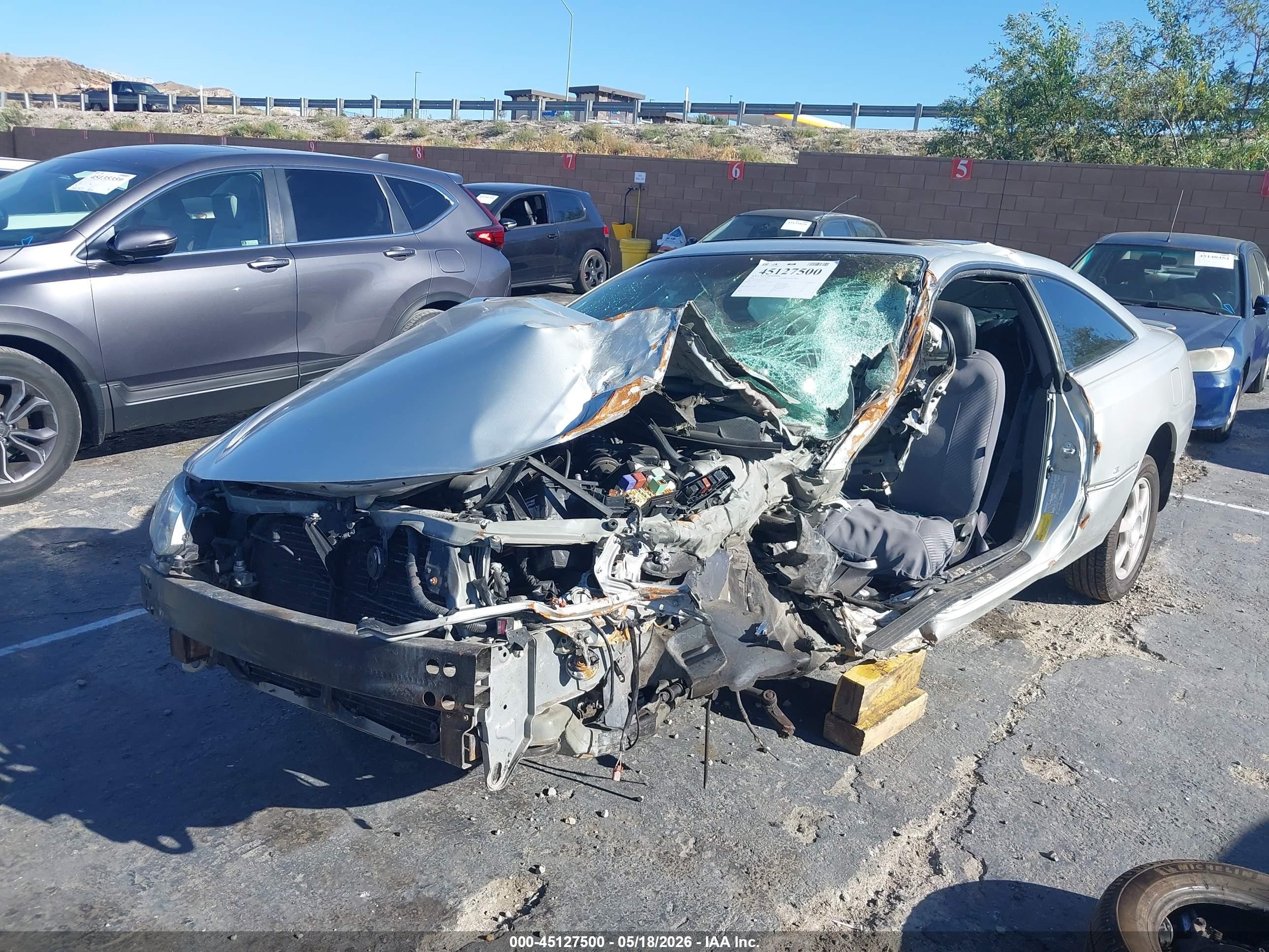 2002 Toyota Camry Solara Sle V6 Gray vin: 2T1CF28P62C599844