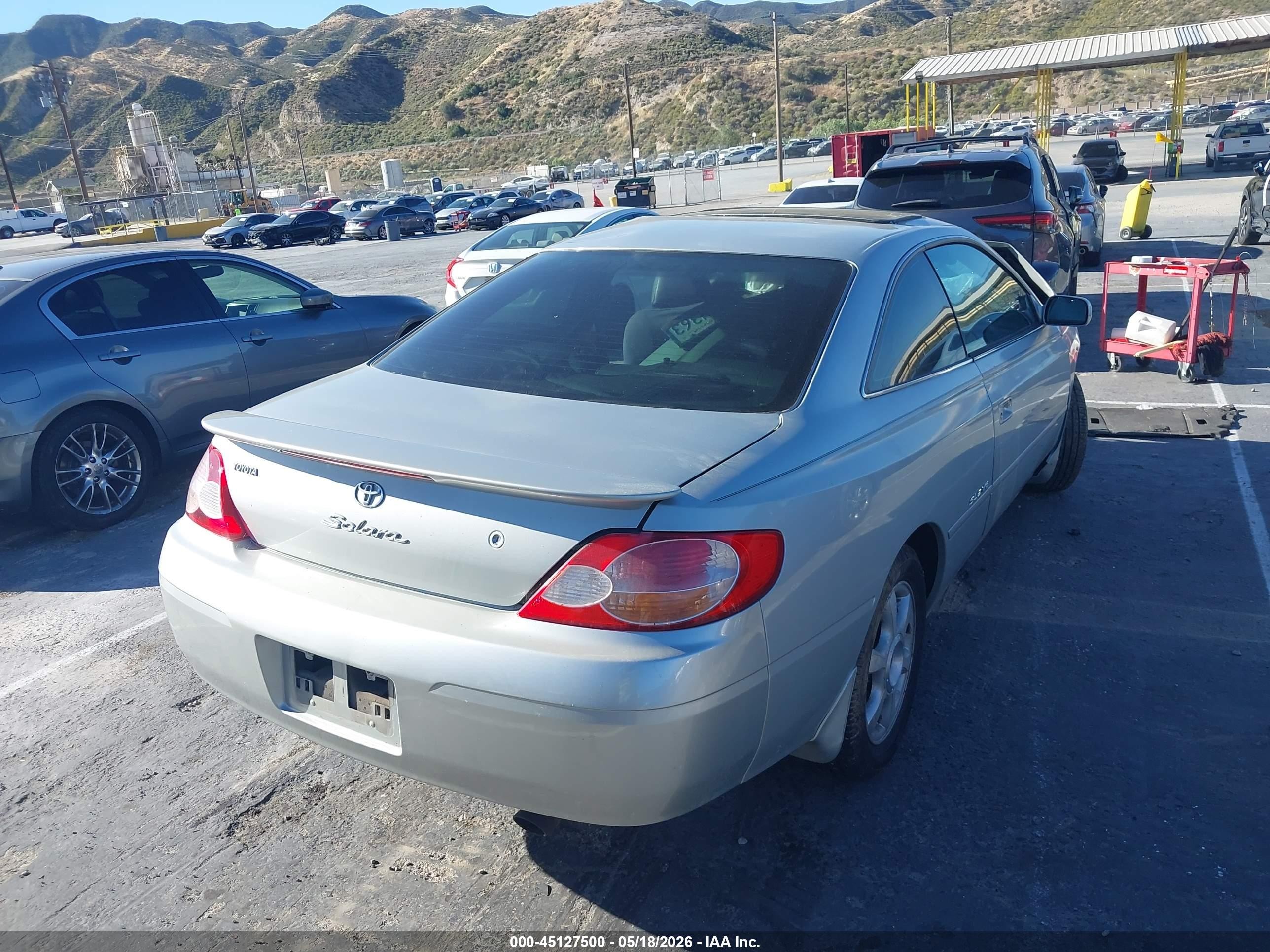 2002 Toyota Camry Solara Sle V6 Gray vin: 2T1CF28P62C599844