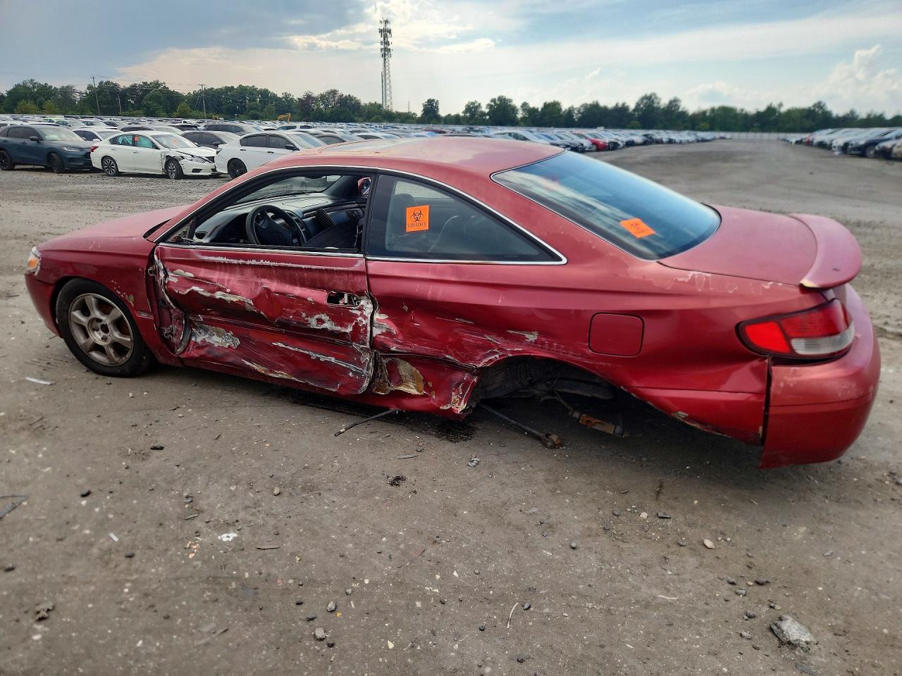 1999 Toyota Camry Solara Sle V6 Burgundy vin: 2T1CF28P6XC164653