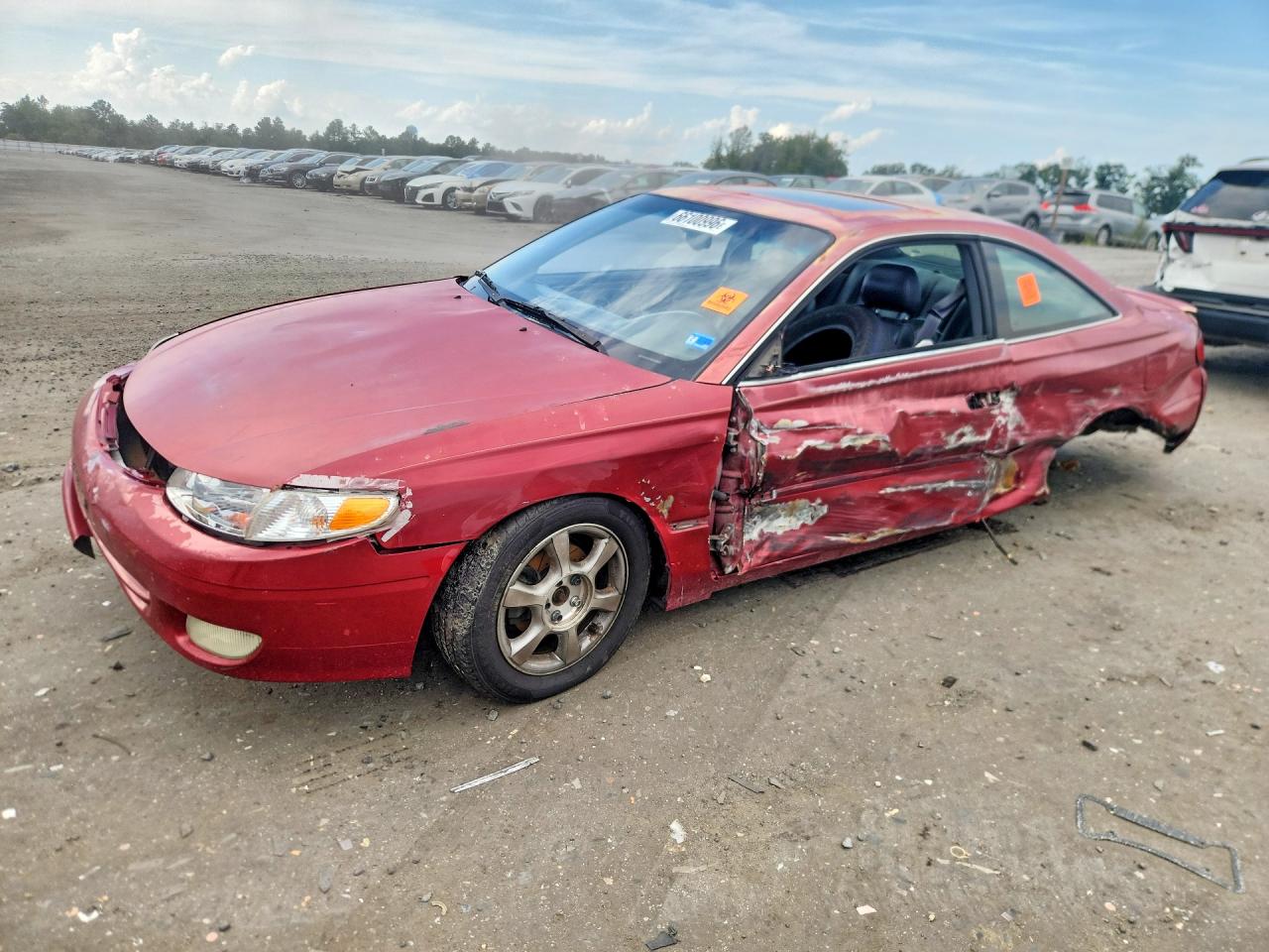1999 Toyota Camry Solara Sle V6 Burgundy vin: 2T1CF28P6XC164653