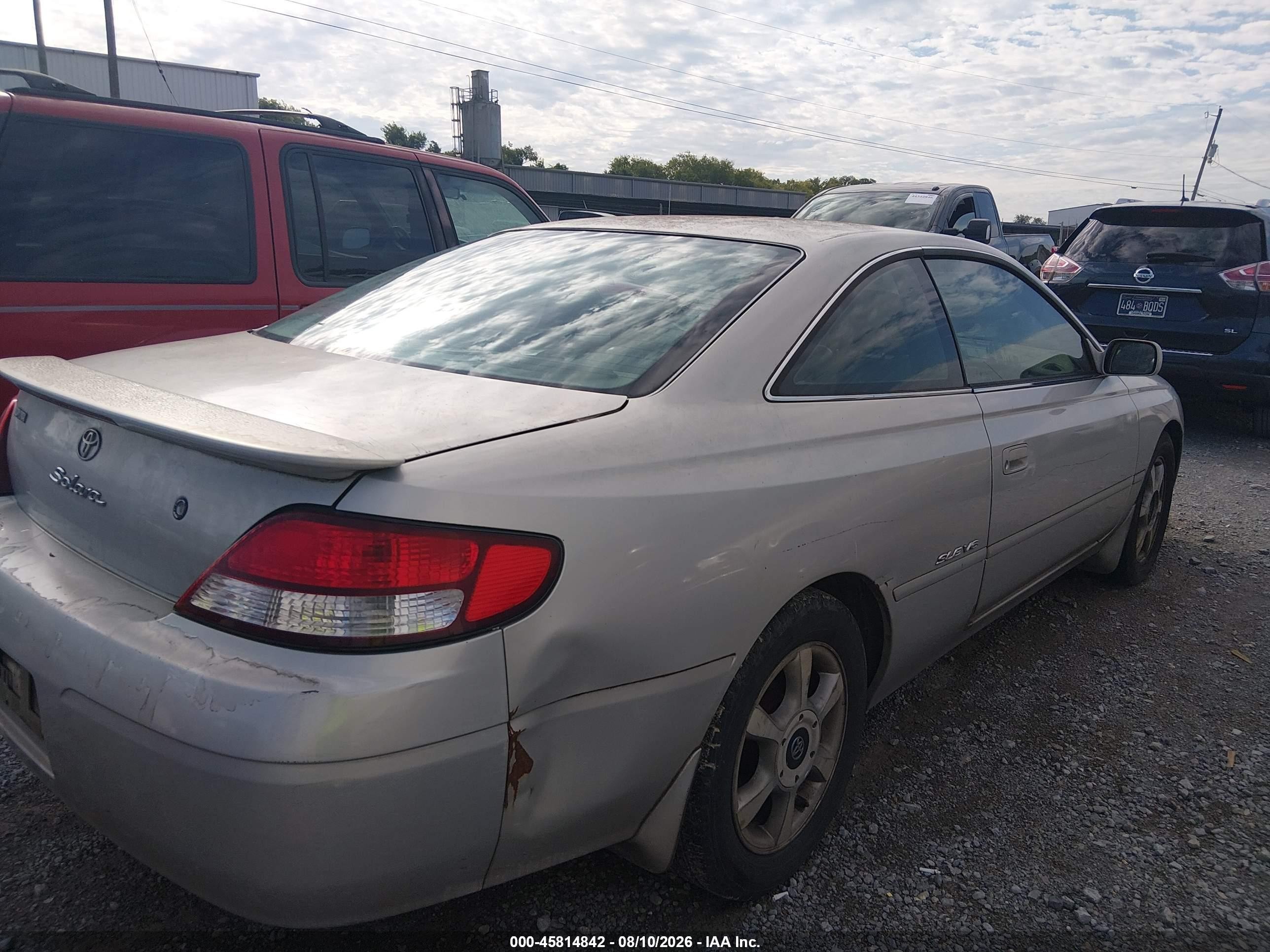 2000 Toyota Camry Solara Sle V6 Silver vin: 2T1CF28P6YC366605