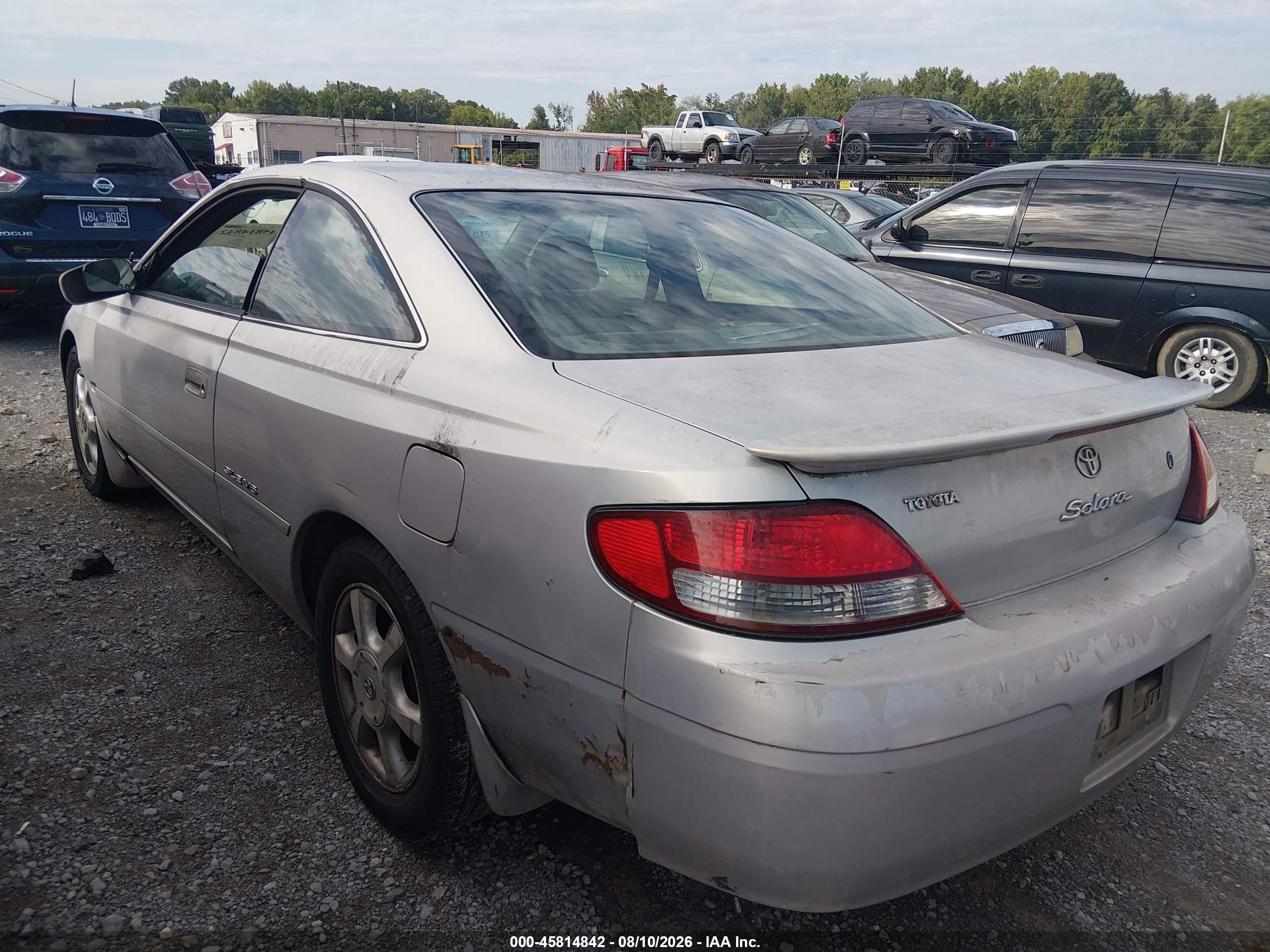 2000 Toyota Camry Solara Sle V6 Silver vin: 2T1CF28P6YC366605