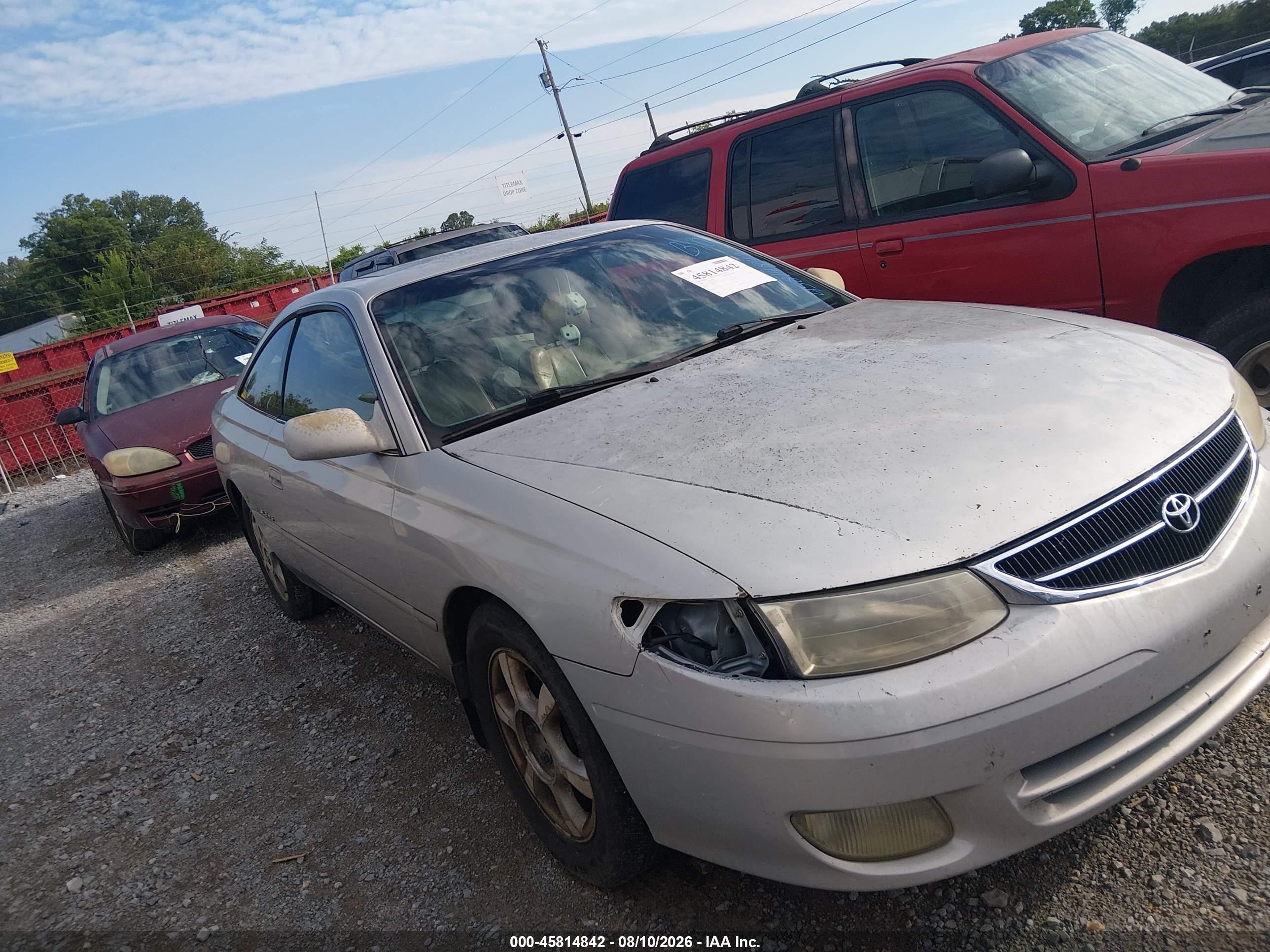 2000 Toyota Camry Solara Sle V6 Silver vin: 2T1CF28P6YC366605