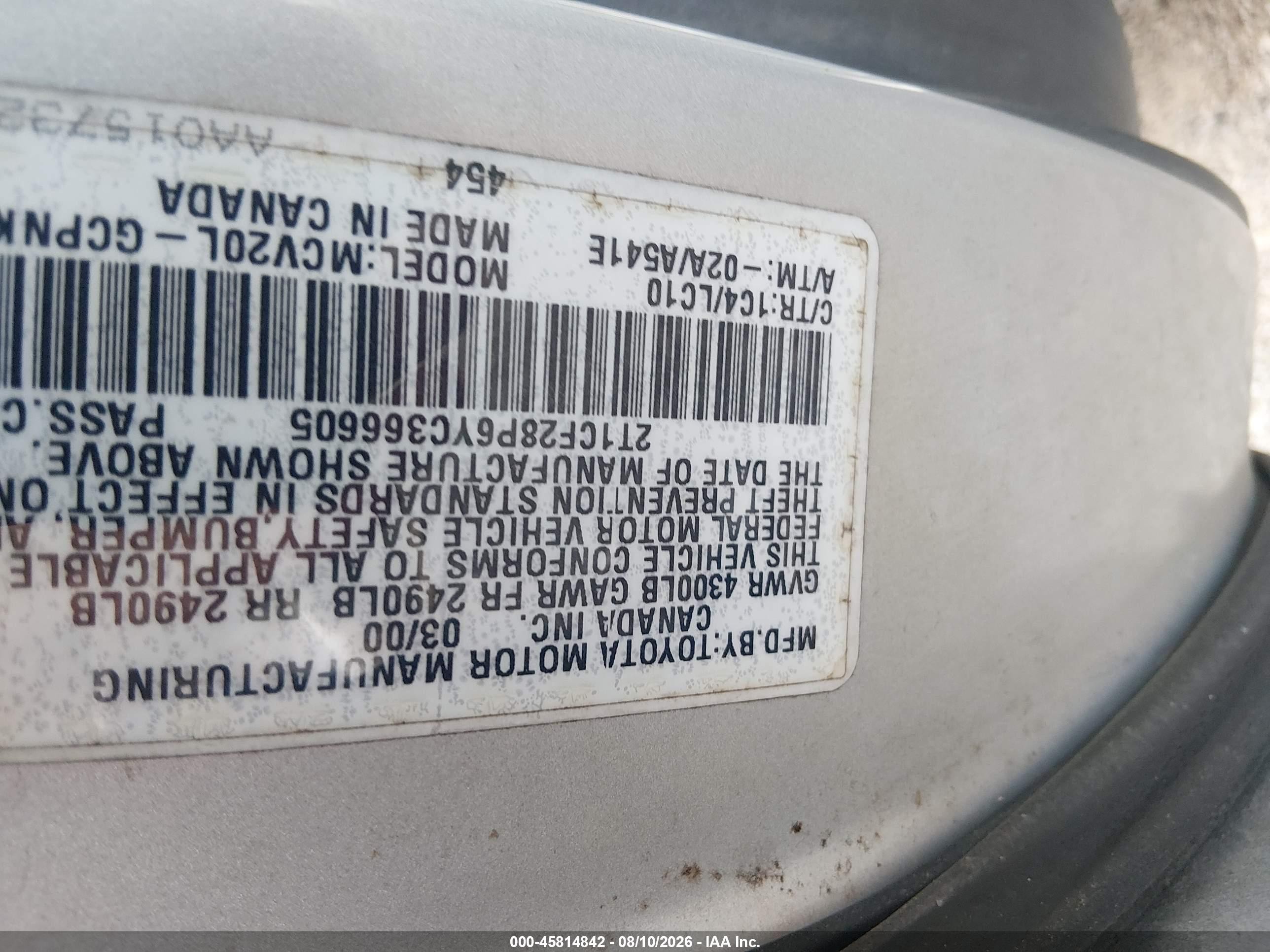 2000 Toyota Camry Solara Sle V6 Silver vin: 2T1CF28P6YC366605