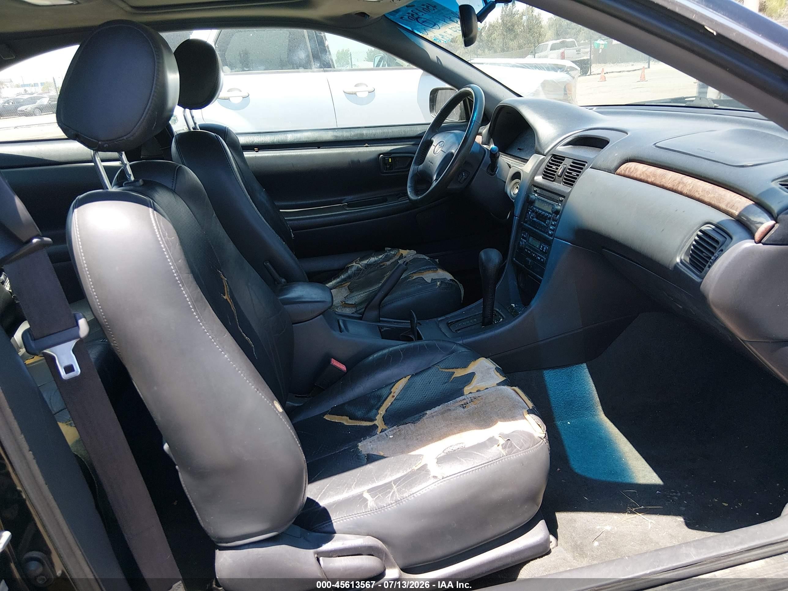 2001 Toyota Camry Solara Sle V6 Black vin: 2T1CF28P71C496561