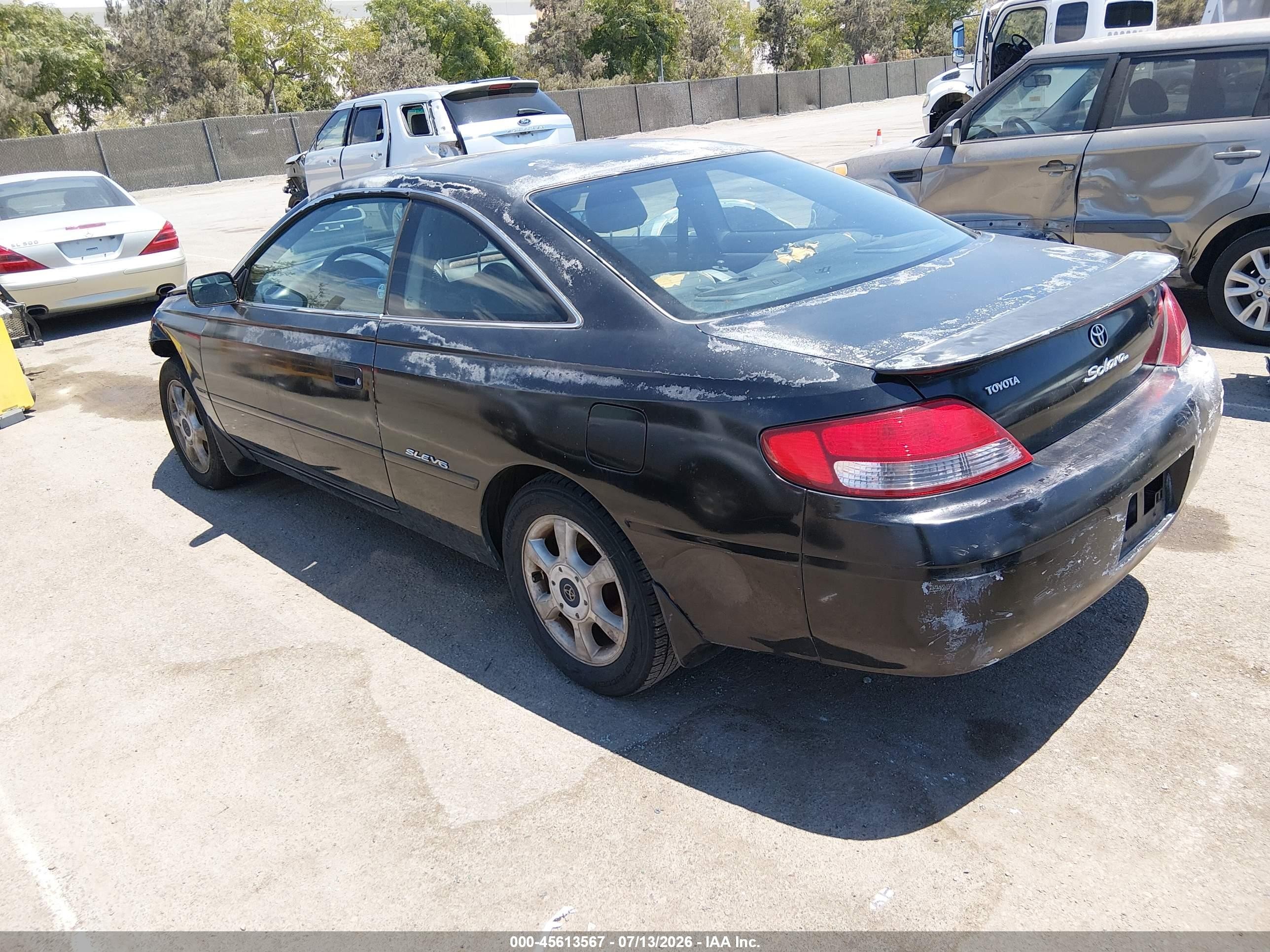 2001 Toyota Camry Solara Sle V6 Black vin: 2T1CF28P71C496561