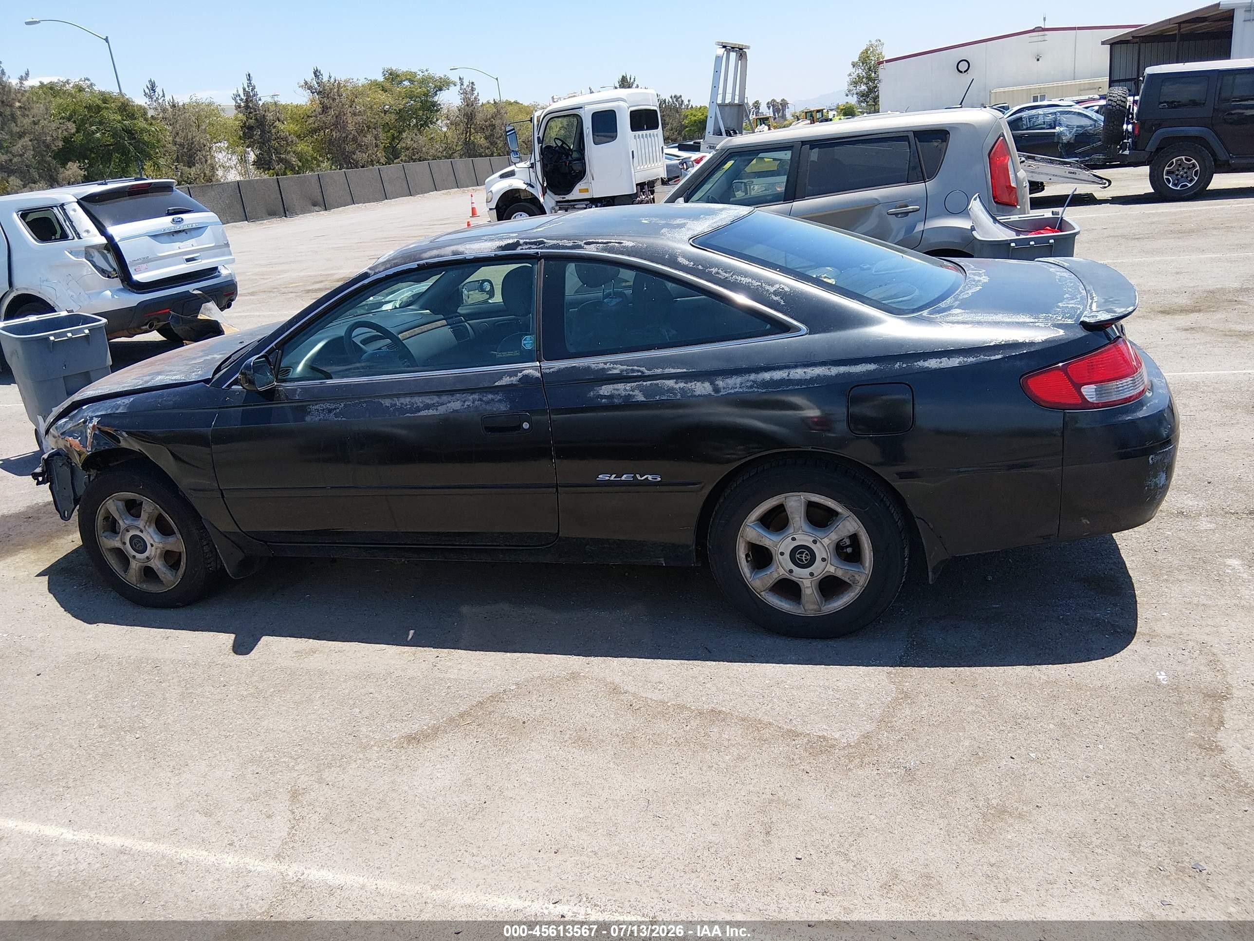 2001 Toyota Camry Solara Sle V6 Black vin: 2T1CF28P71C496561