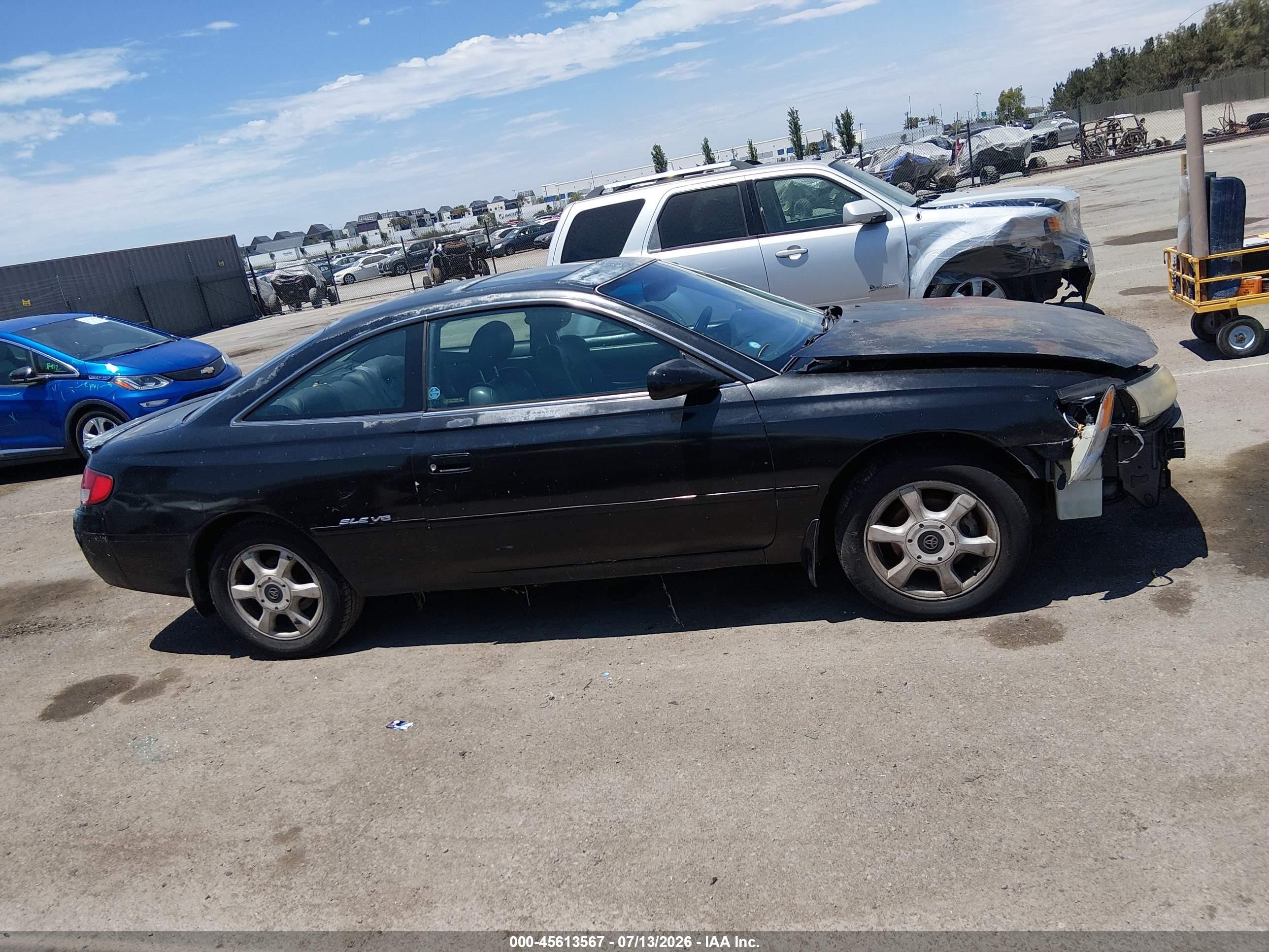 2001 Toyota Camry Solara Sle V6 Black vin: 2T1CF28P71C496561