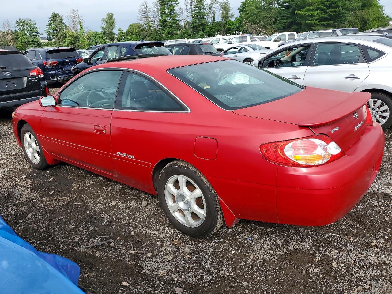 2002 Toyota Camry Solara Sle V6 Red vin: 2T1CF28P72C572121