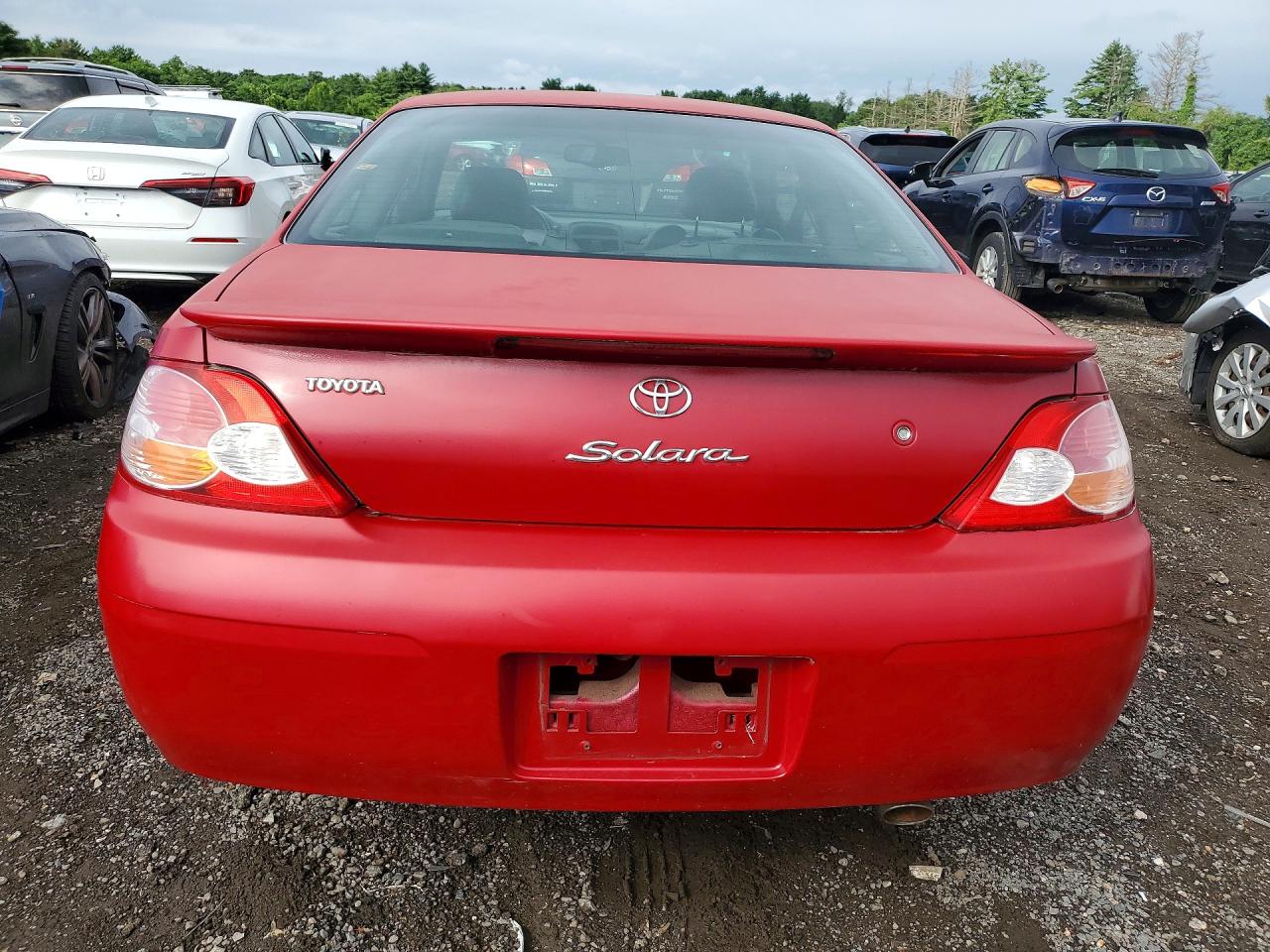 2002 Toyota Camry Solara Sle V6 Red vin: 2T1CF28P72C572121