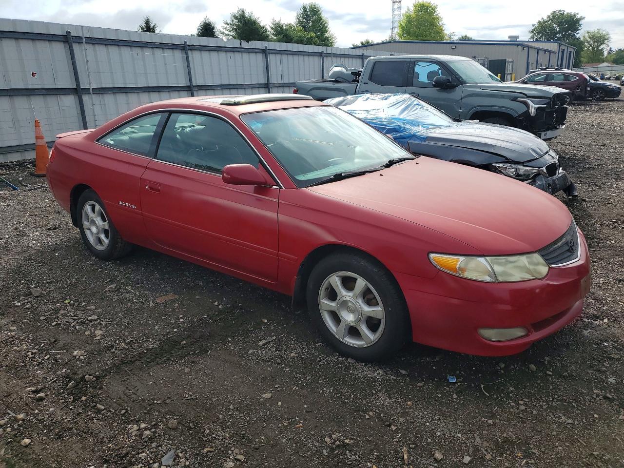 2002 Toyota Camry Solara Sle V6 Red vin: 2T1CF28P72C572121