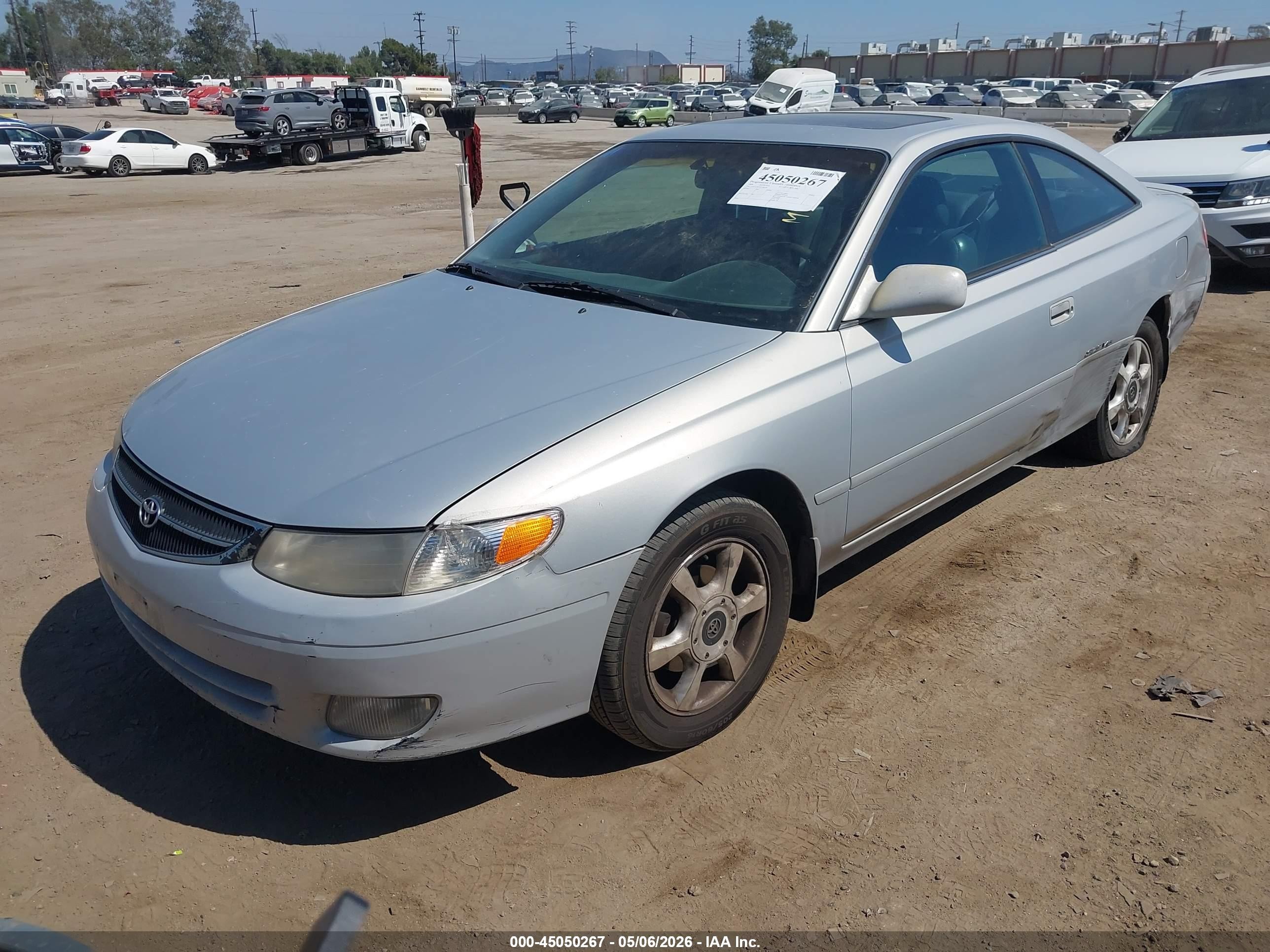2000 Toyota Camry Solara Sle V6 Gray vin: 2T1CF28P7YC386782
