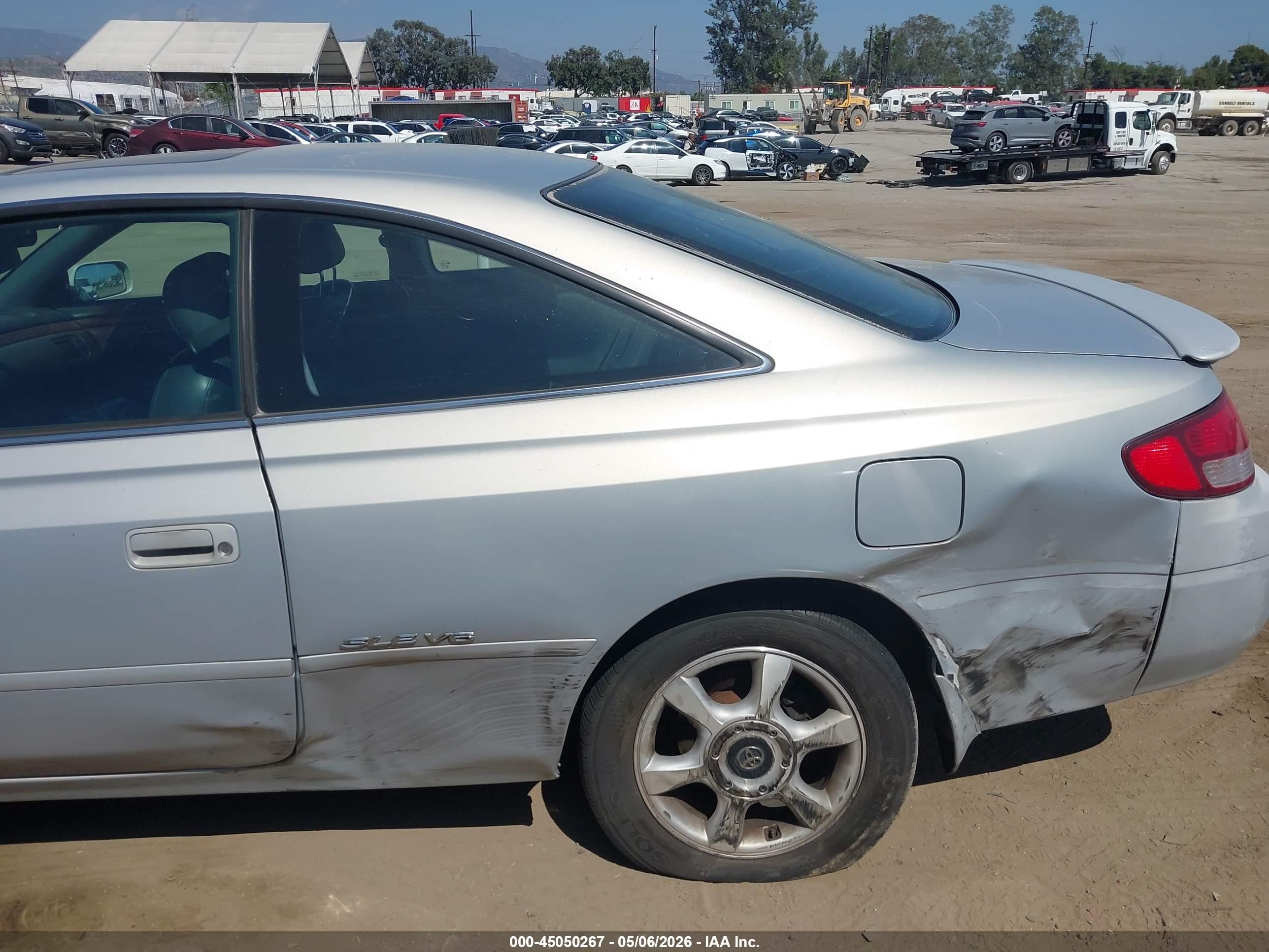 2000 Toyota Camry Solara Sle V6 Gray vin: 2T1CF28P7YC386782