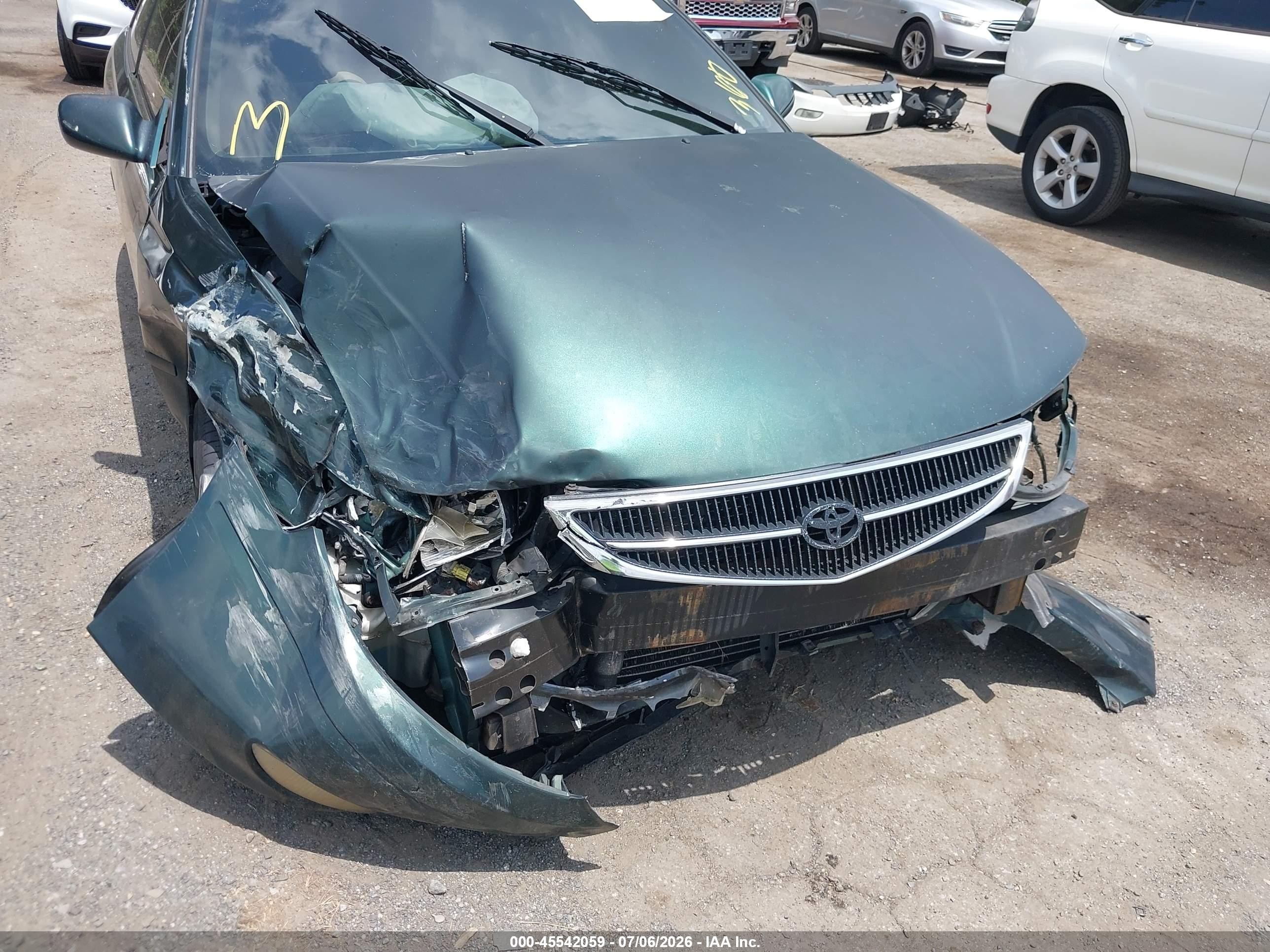 2000 Toyota Camry Solara Sle V6 Зеленый vin: 2T1CF28P9YC295741