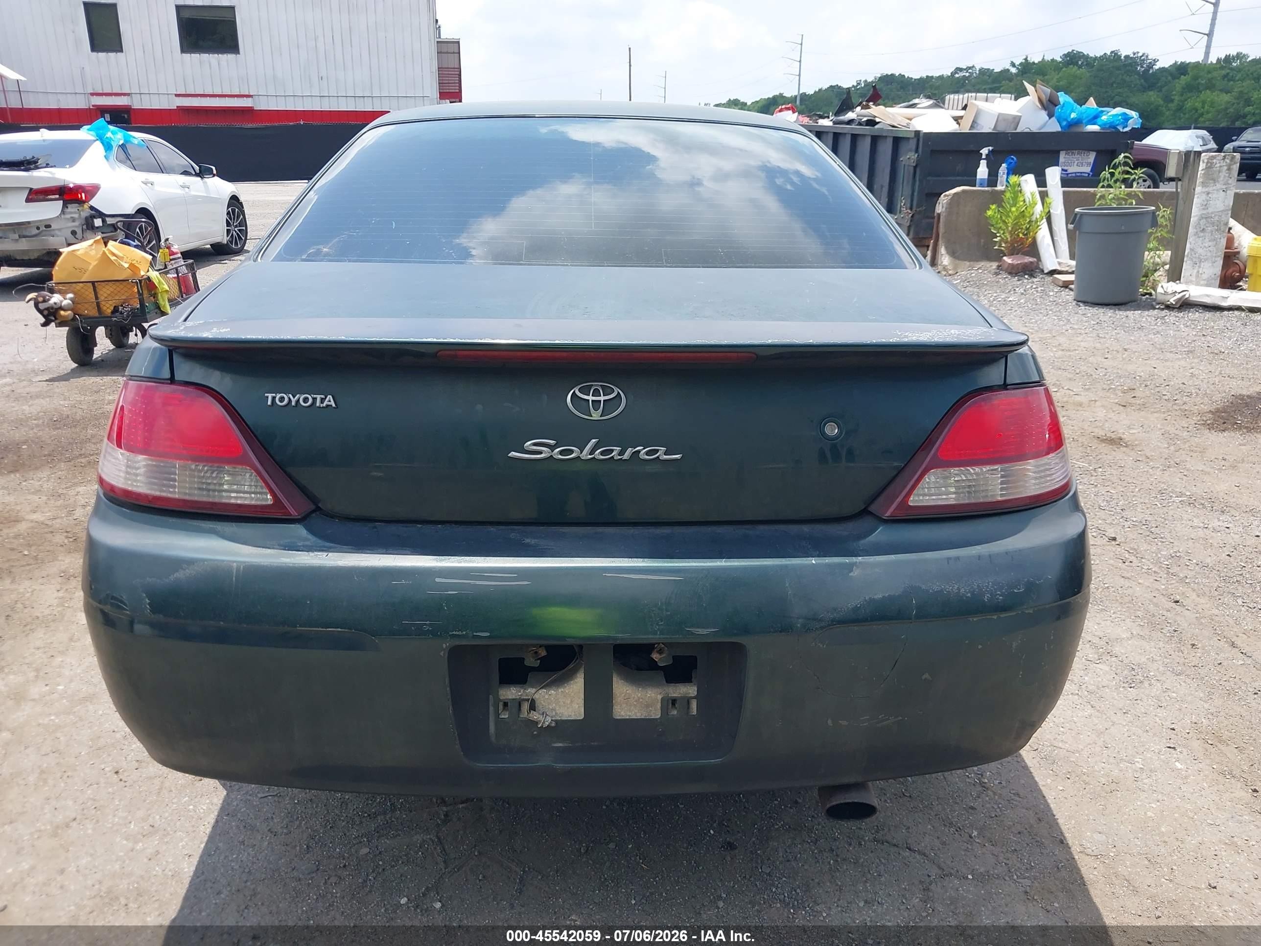 2000 Toyota Camry Solara Sle V6 Зеленый vin: 2T1CF28P9YC295741