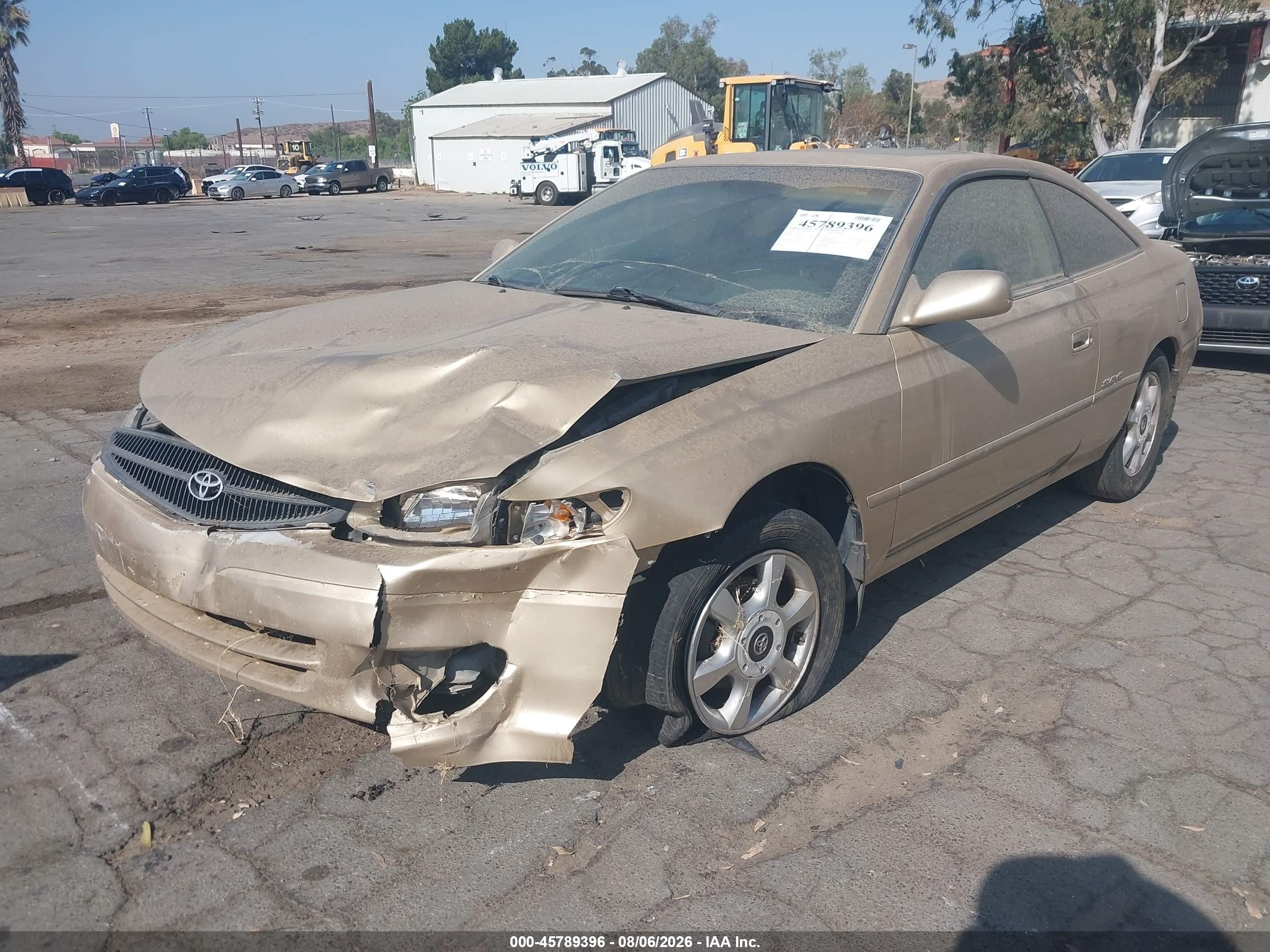 2000 Toyota Camry Solara Sle V6 Золотой vin: 2T1CF28PXYC320758