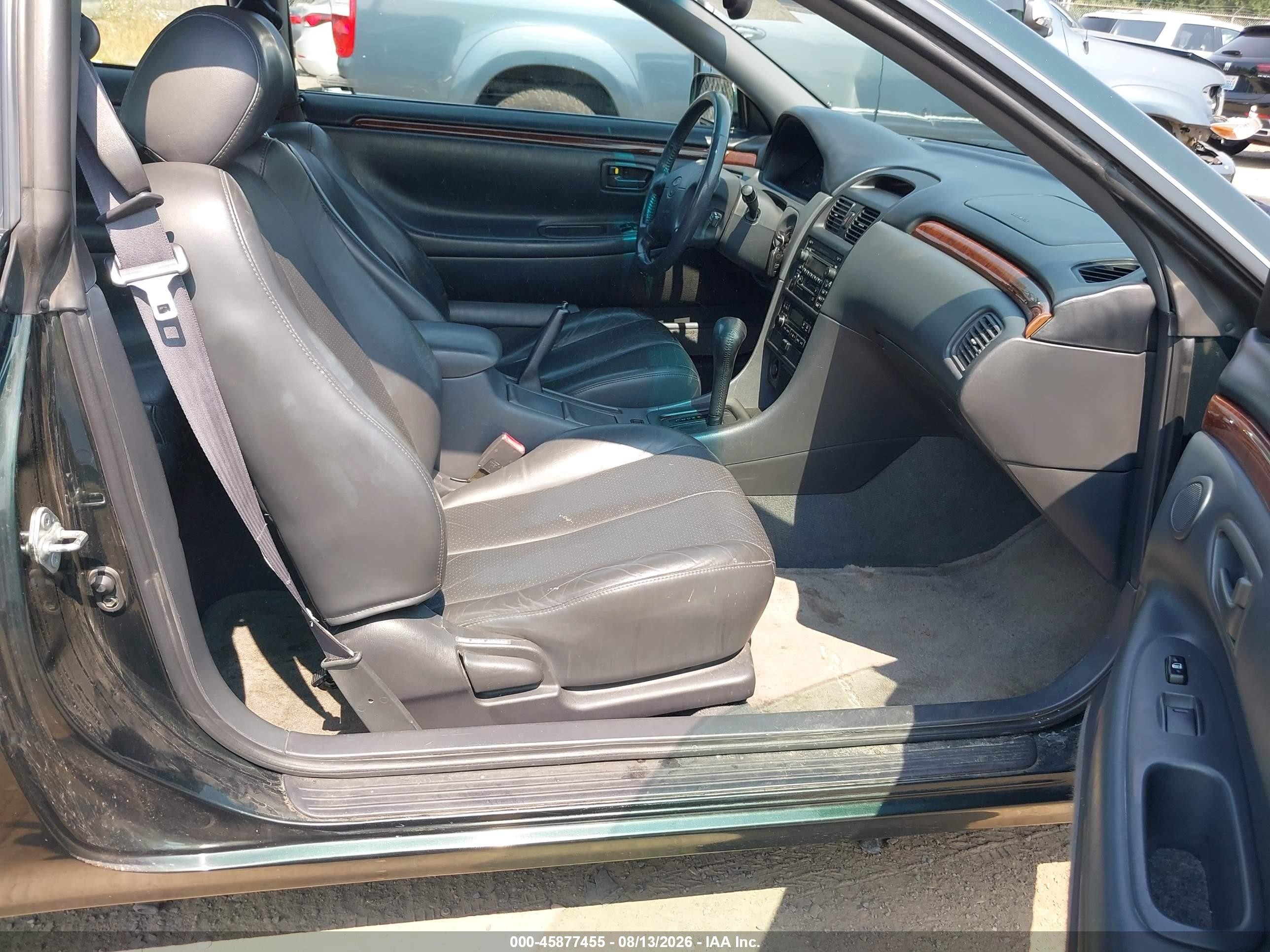 2000 Toyota Camry Solara Sle V6 Green vin: 2T1CF28PXYC390907