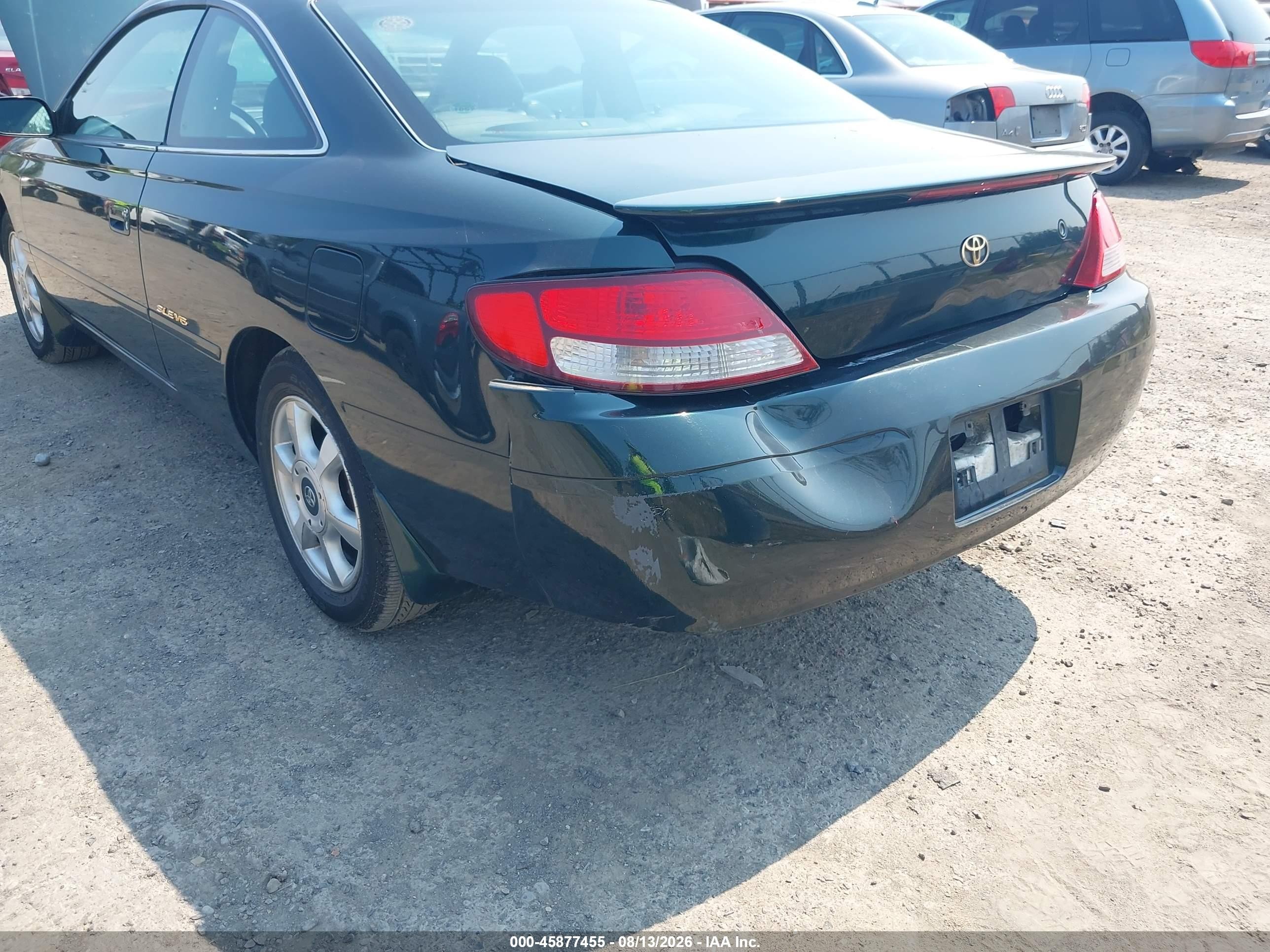 2000 Toyota Camry Solara Sle V6 Green vin: 2T1CF28PXYC390907