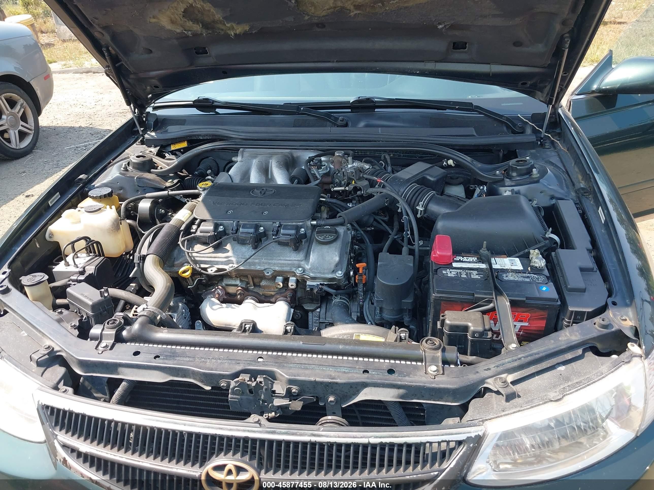 2000 Toyota Camry Solara Sle V6 Green vin: 2T1CF28PXYC390907