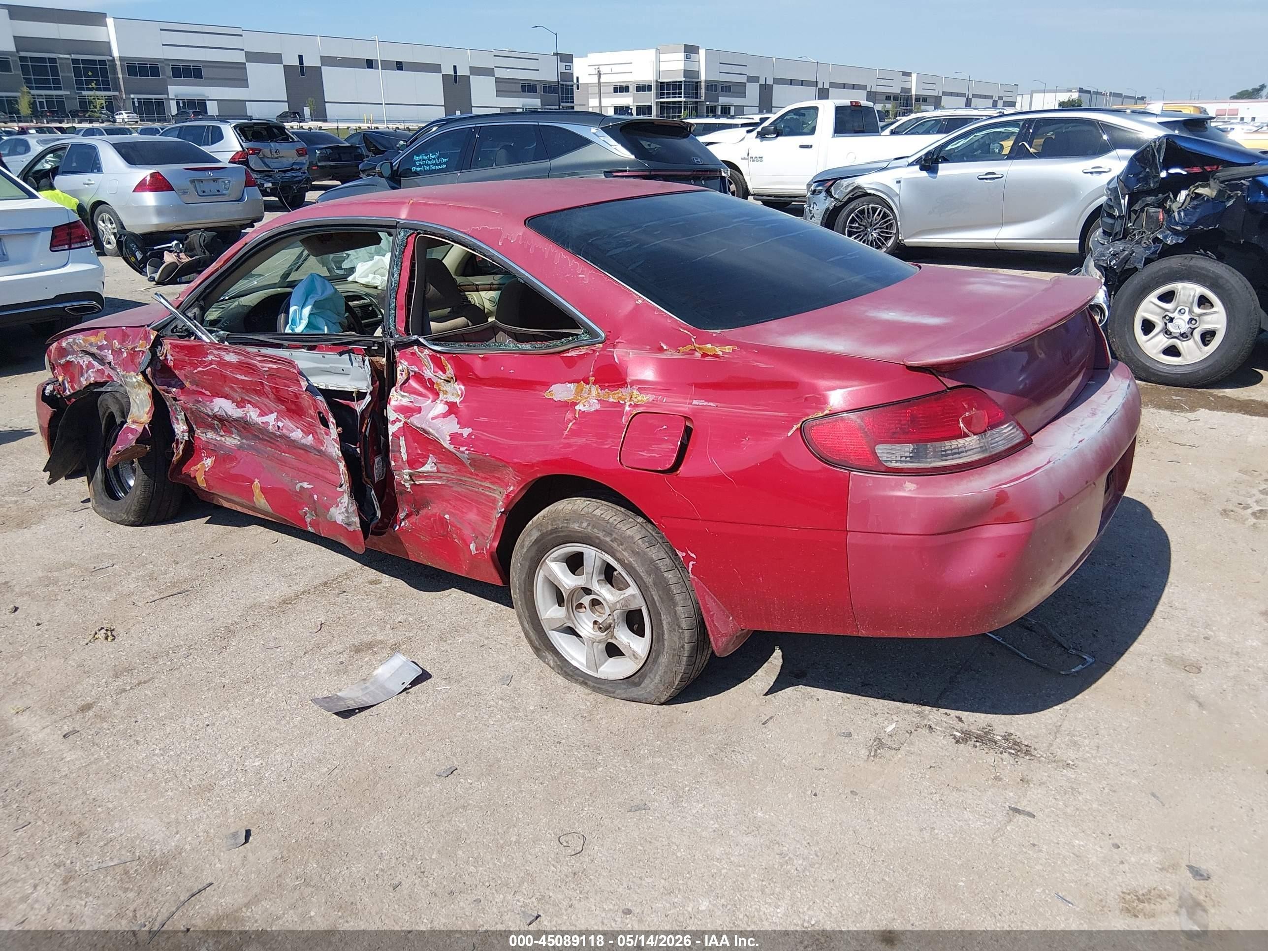 2000 Toyota Camry Solara Se Красный vin: 2T1CG22P0YC361082