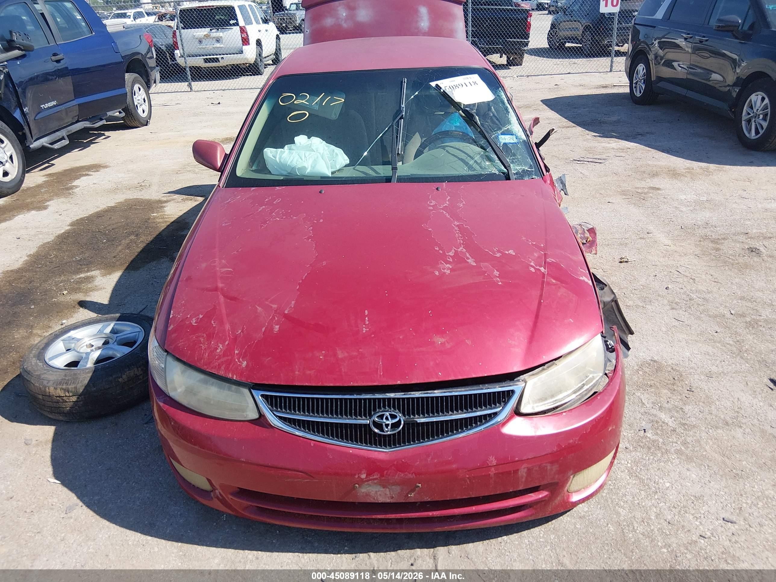 2000 Toyota Camry Solara Se Красный vin: 2T1CG22P0YC361082