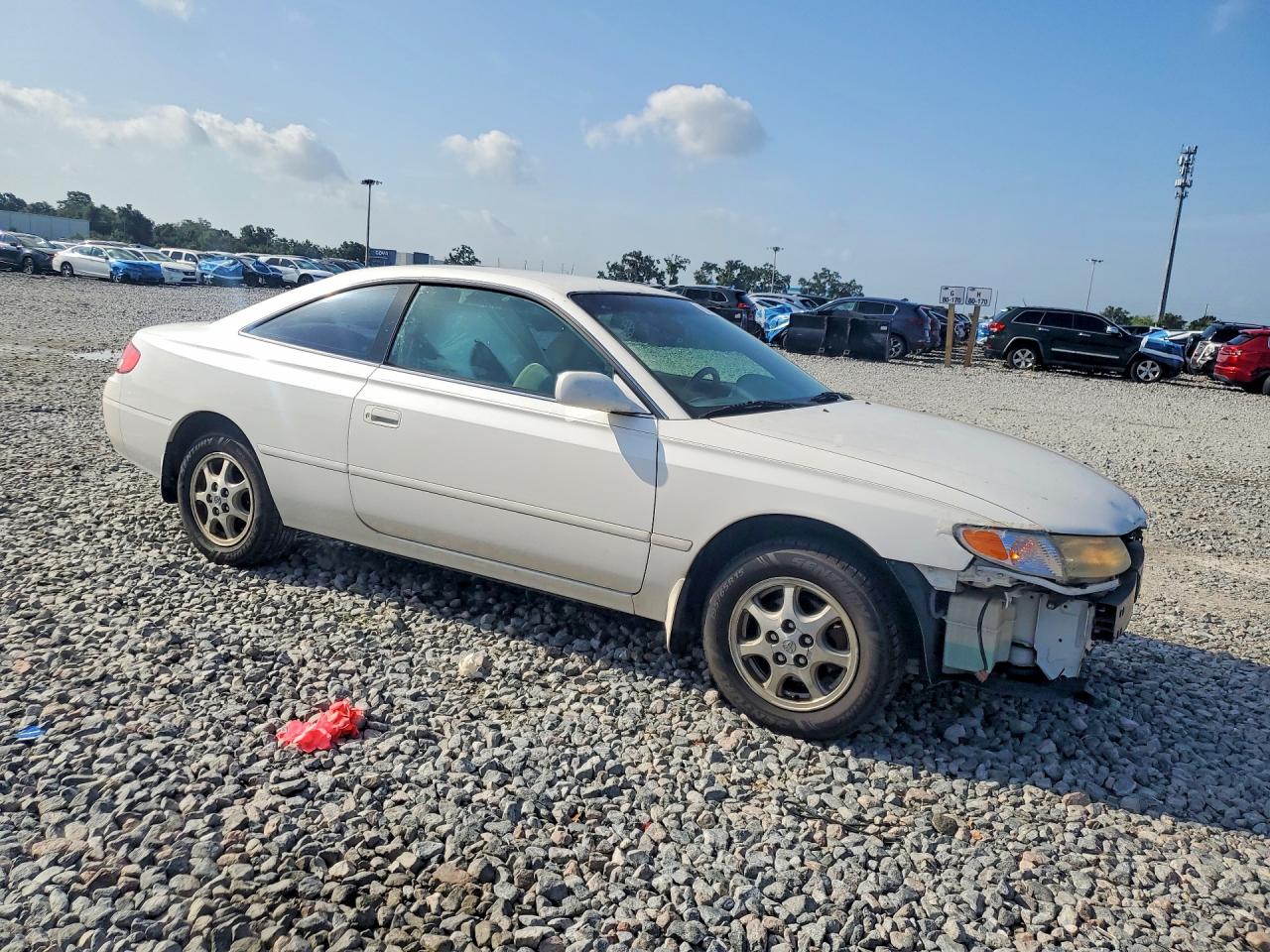 2001 Toyota Camry Solara Se Белый vin: 2T1CG22P21C474781