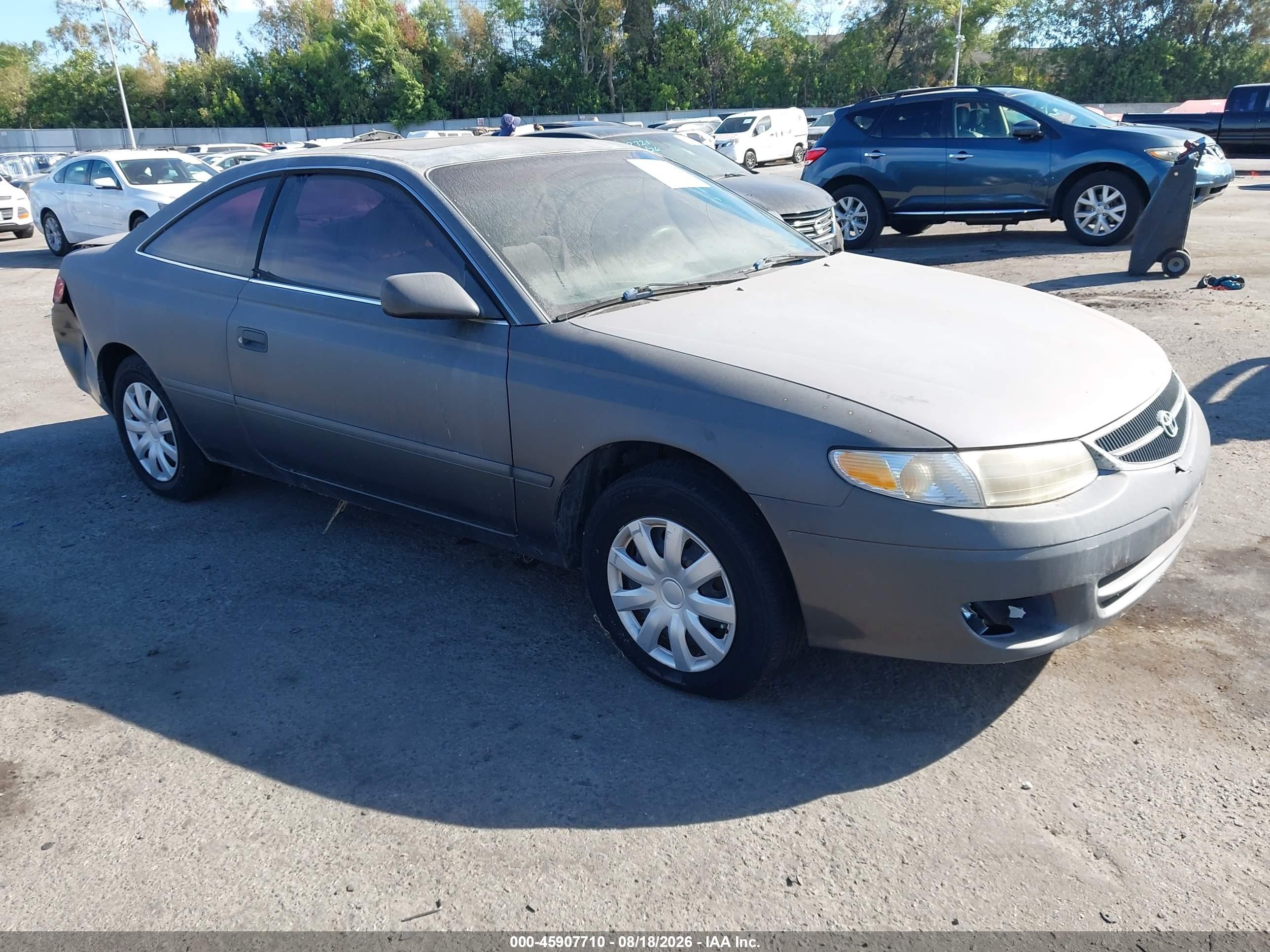 1999 Toyota Camry Solara Se Серый vin: 2T1CG22P2XC155275