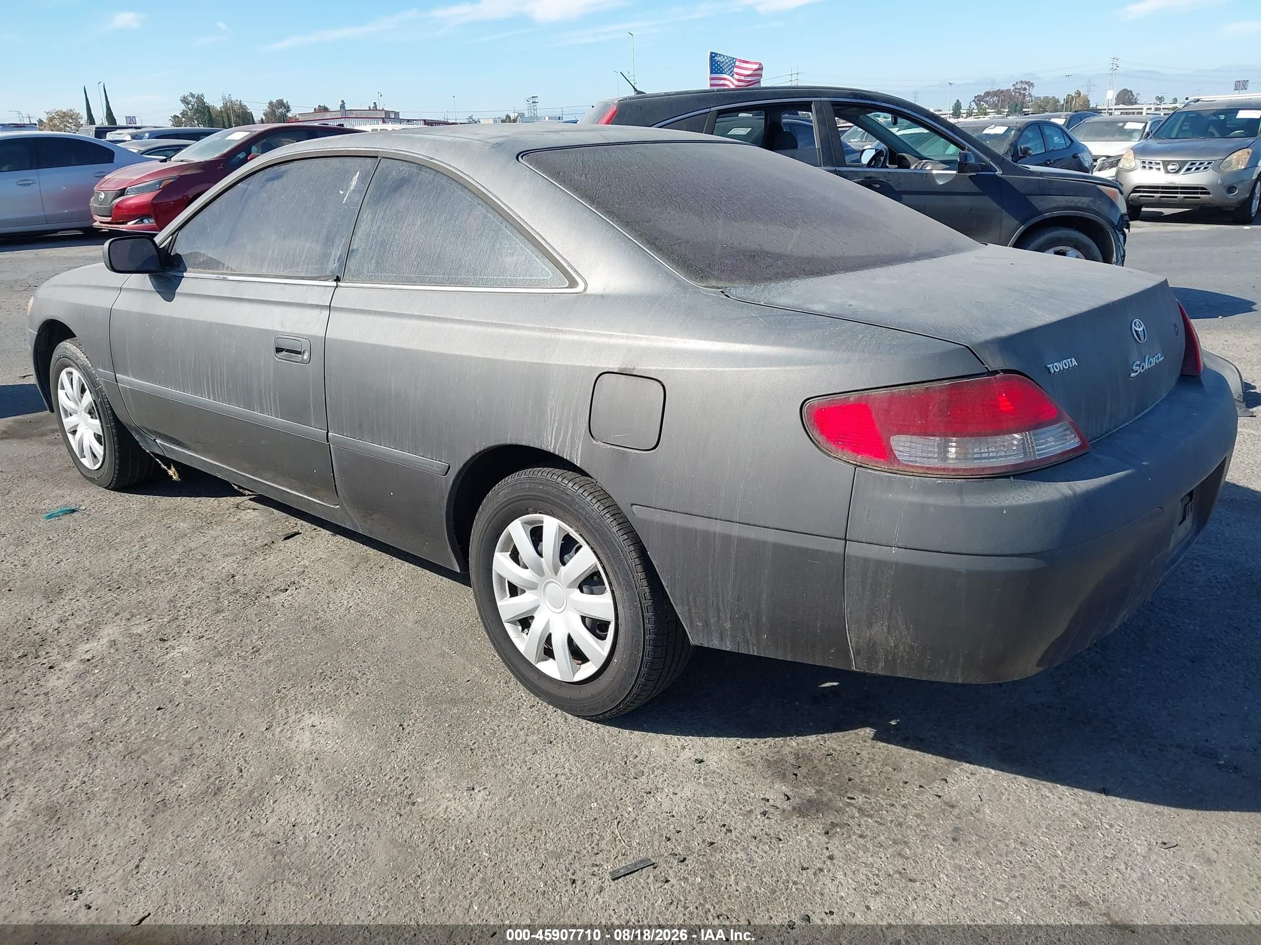 1999 Toyota Camry Solara Se Серый vin: 2T1CG22P2XC155275