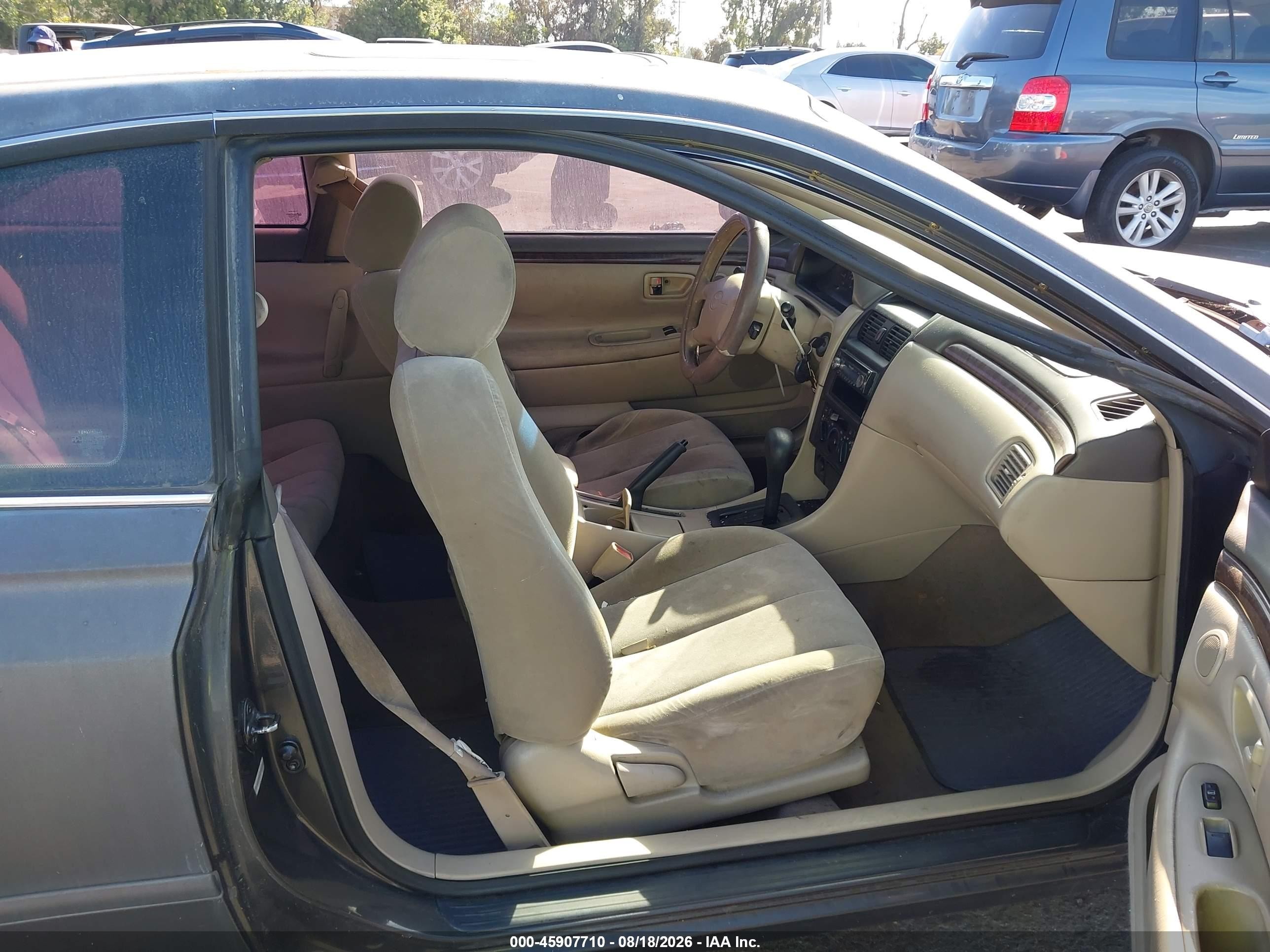 1999 Toyota Camry Solara Se Серый vin: 2T1CG22P2XC155275
