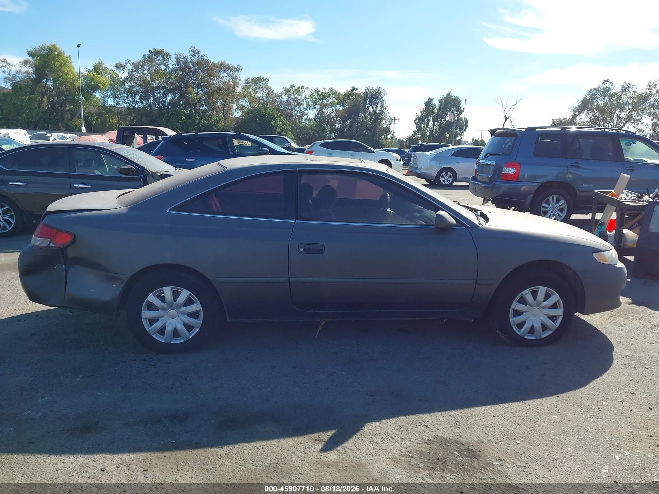 1999 Toyota Camry Solara Se Серый vin: 2T1CG22P2XC155275