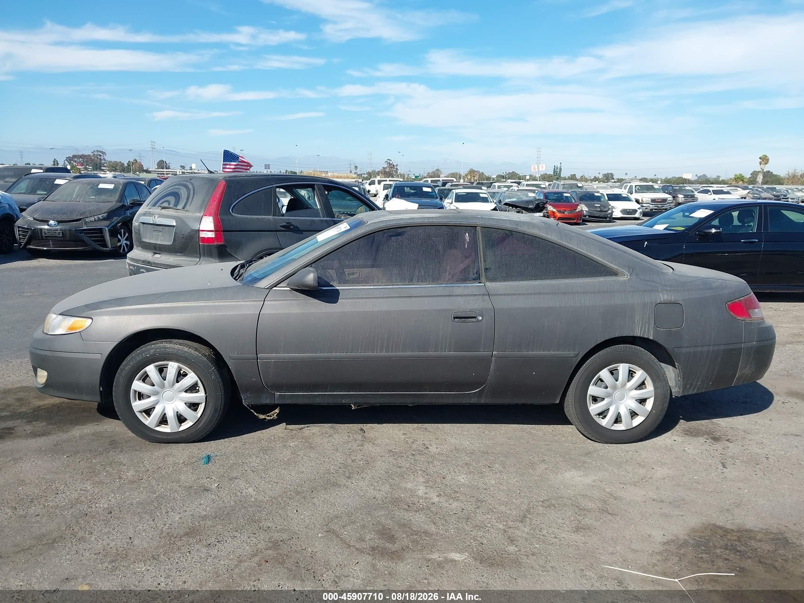 1999 Toyota Camry Solara Se Серый vin: 2T1CG22P2XC155275